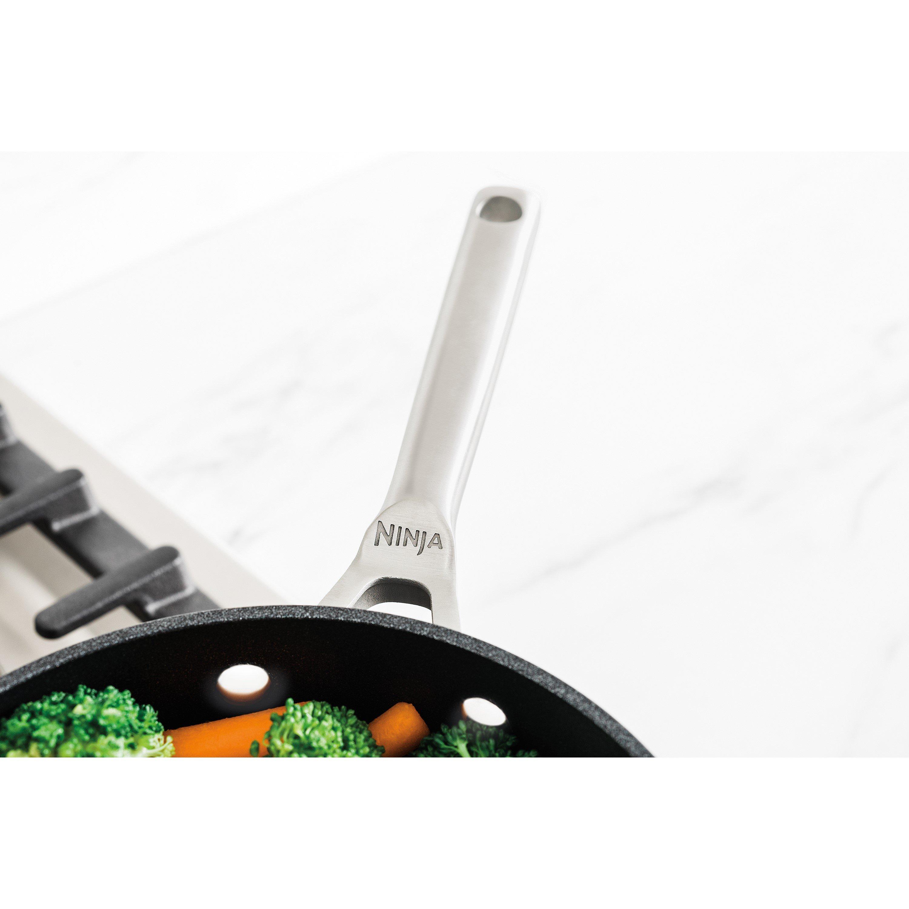 Black / Silver - Ninja - Foodi ZEROSTICK Stackable 2-Piece Frying Pan Set - 3