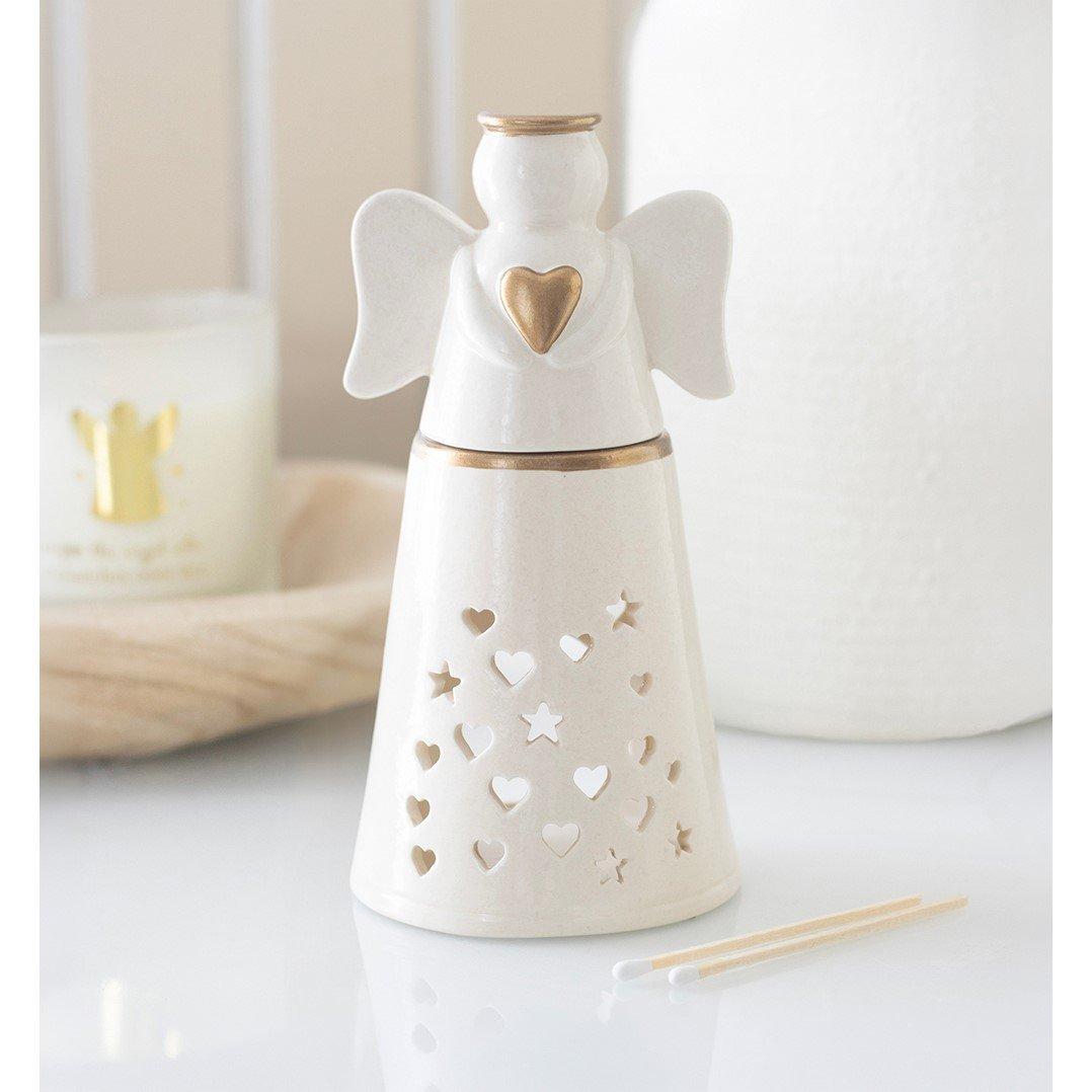 White - Something Different - Angel Shaped Oil Burner - 1
