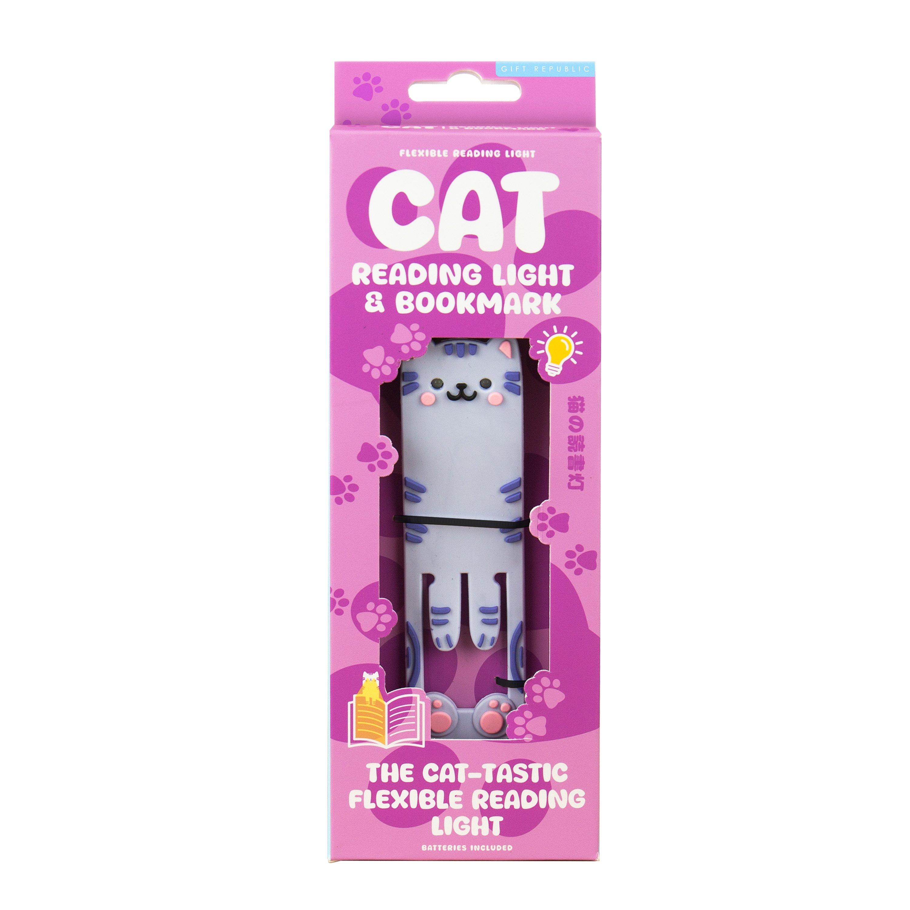 Multi - Gift Republic - Cat Reading Light & Bookmark - 1
