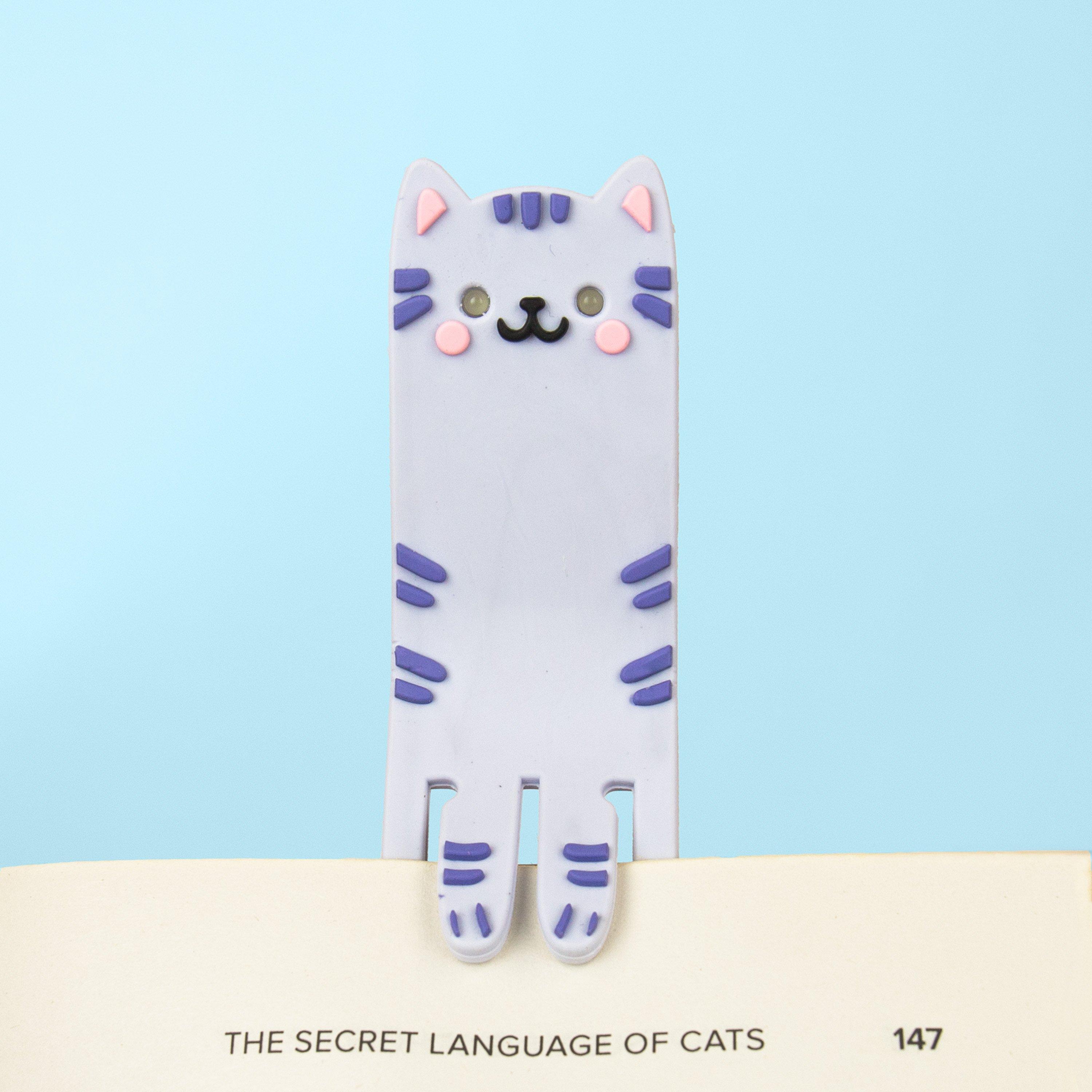 Multi - Gift Republic - Cat Reading Light & Bookmark - 3