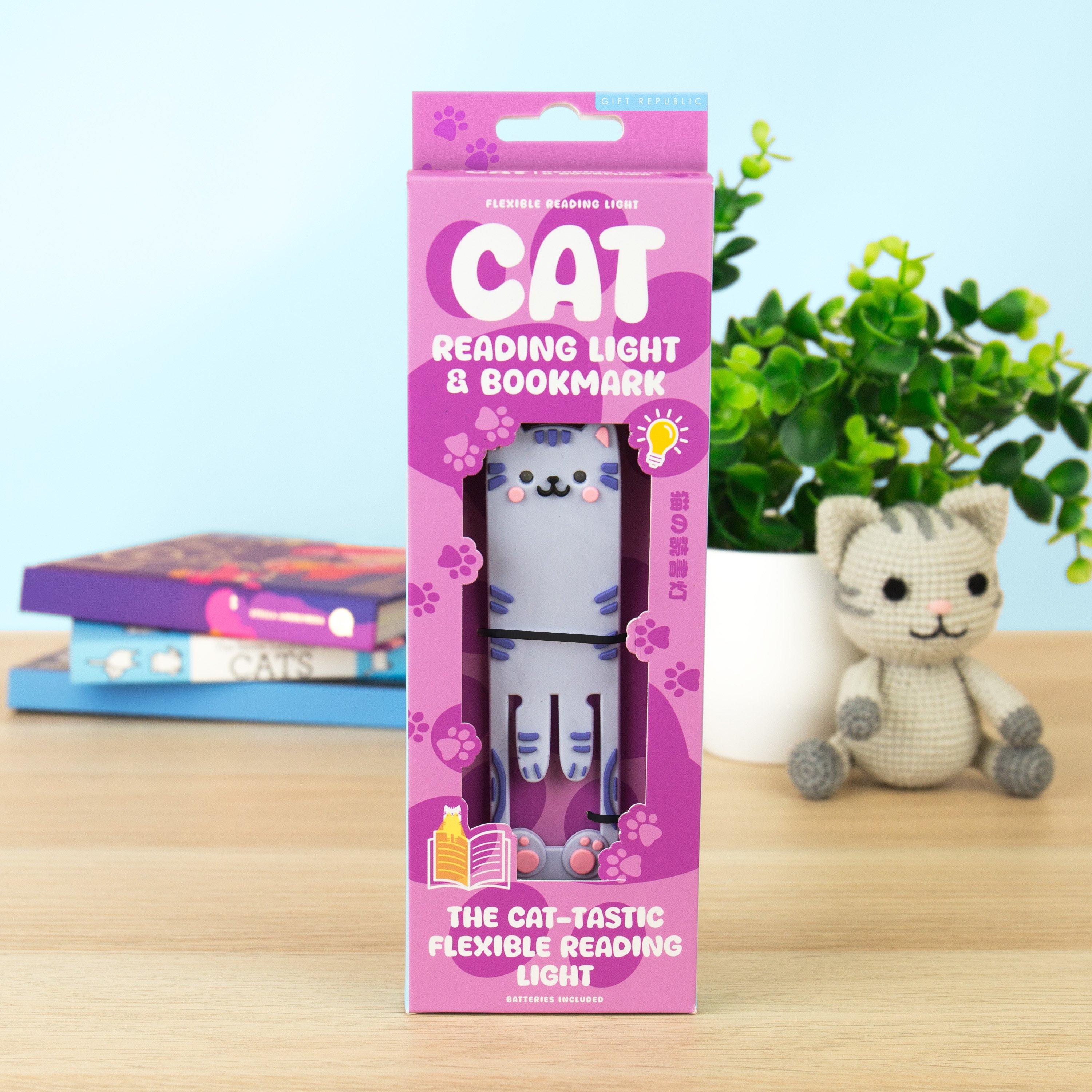 Multi - Gift Republic - Cat Reading Light & Bookmark - 5