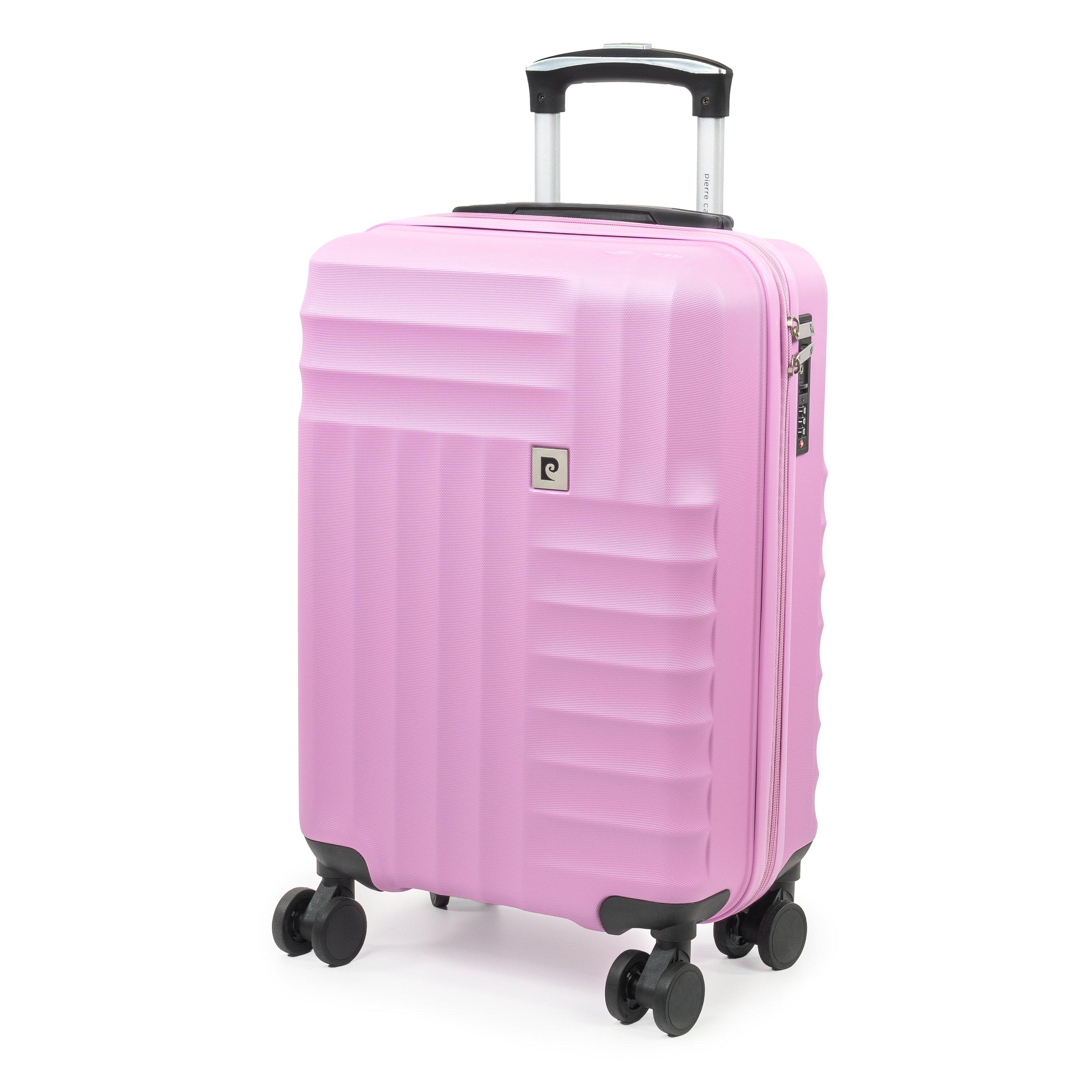 Fondant Pink - Pierre Cardin - Soleil Hard Shell Cabin Suitcase Small Luggage - 1