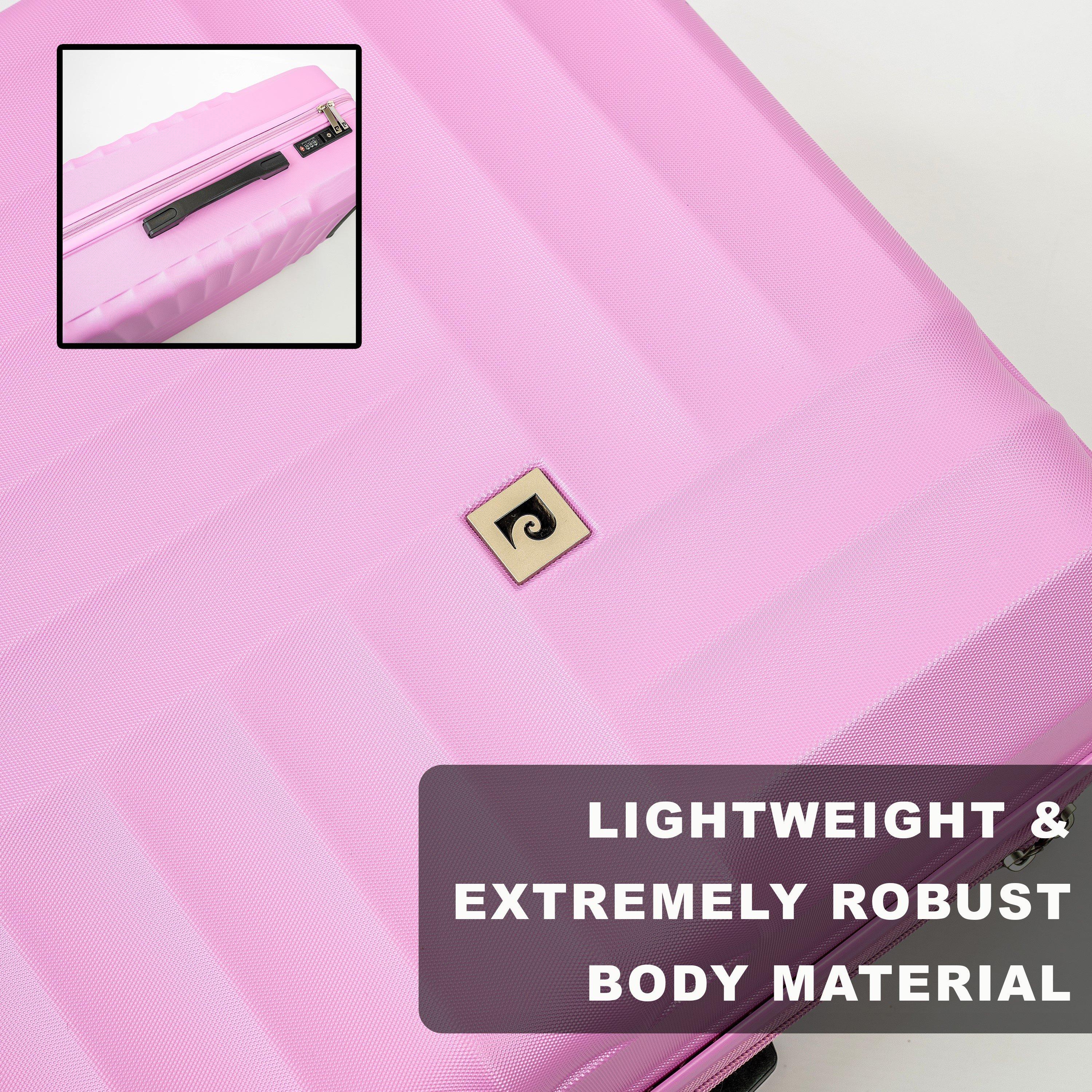 Fondant Pink - Pierre Cardin - Soleil Hard Shell Cabin Suitcase Small Luggage - 5