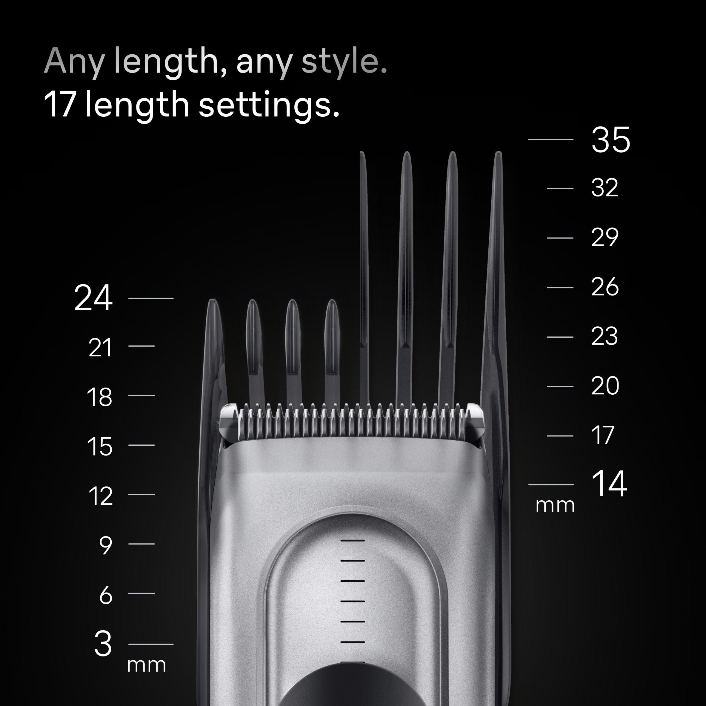 Grey - Braun - Braun HC7590 Hair Clipper BLKSPCGRY - 7