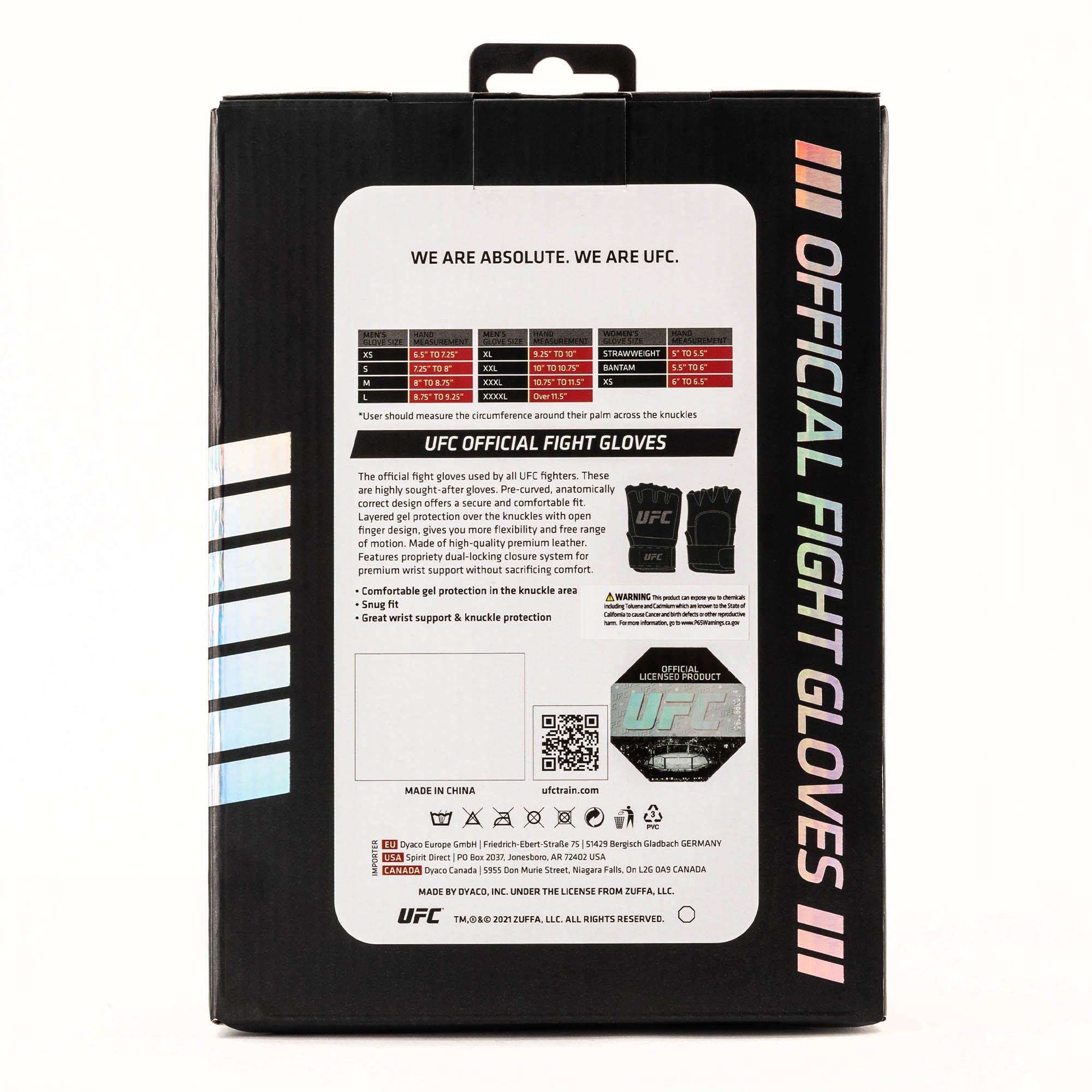 Black - UFC - UFC Official Fight Gloves - 10