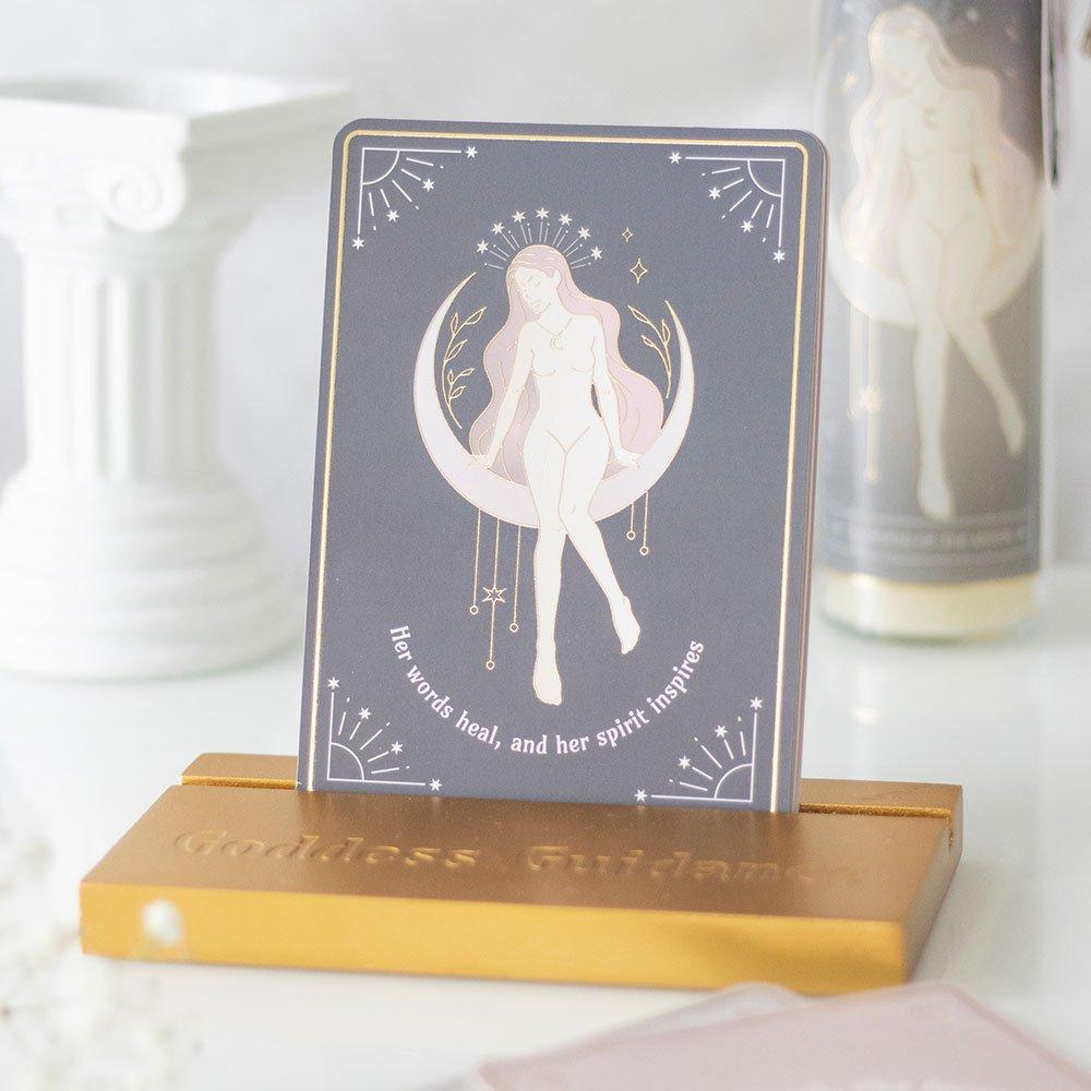 Something Different  Goddess Energy Affirmation Cards With Wooden Stand - 