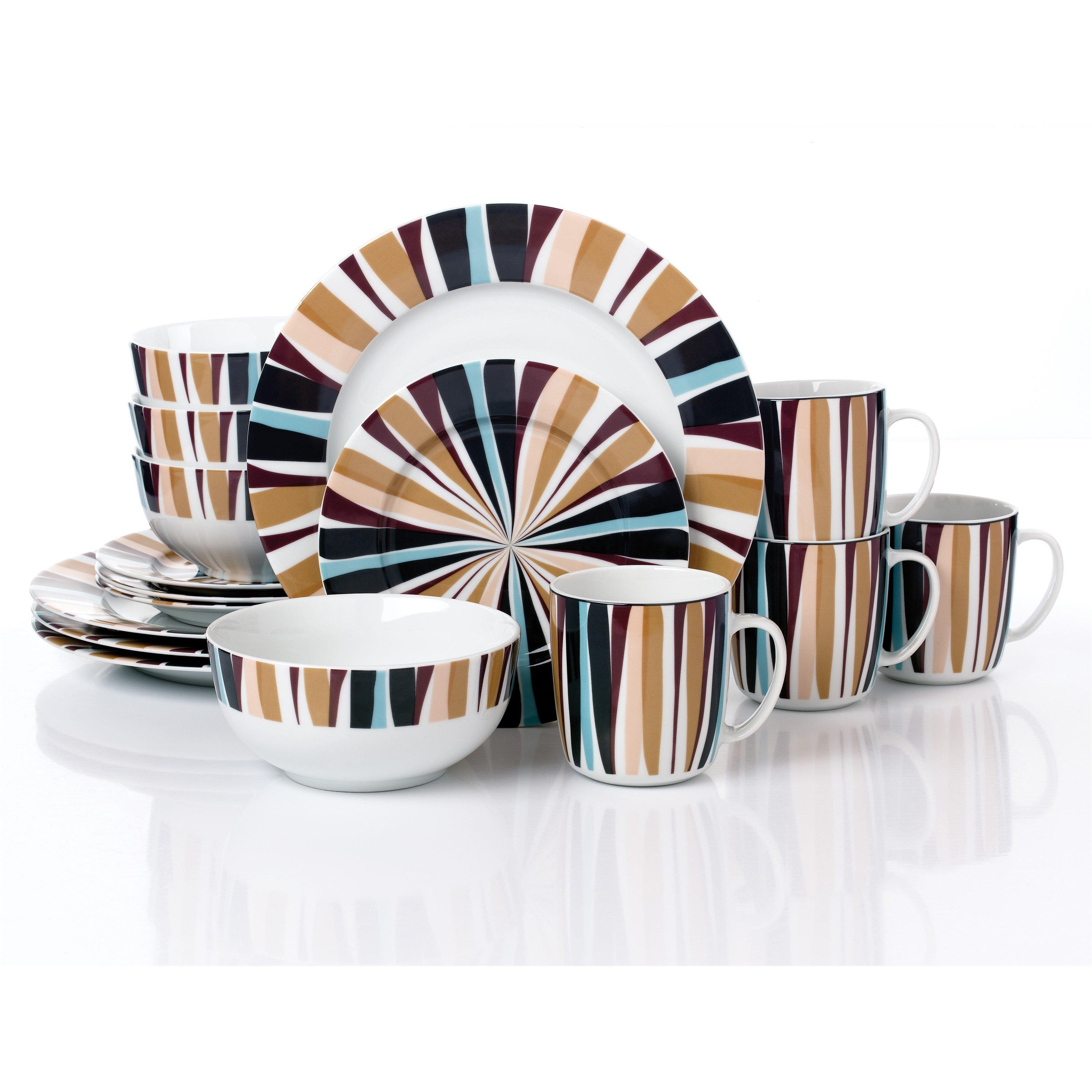 Waterside 16pc Animal Print Dinner Set