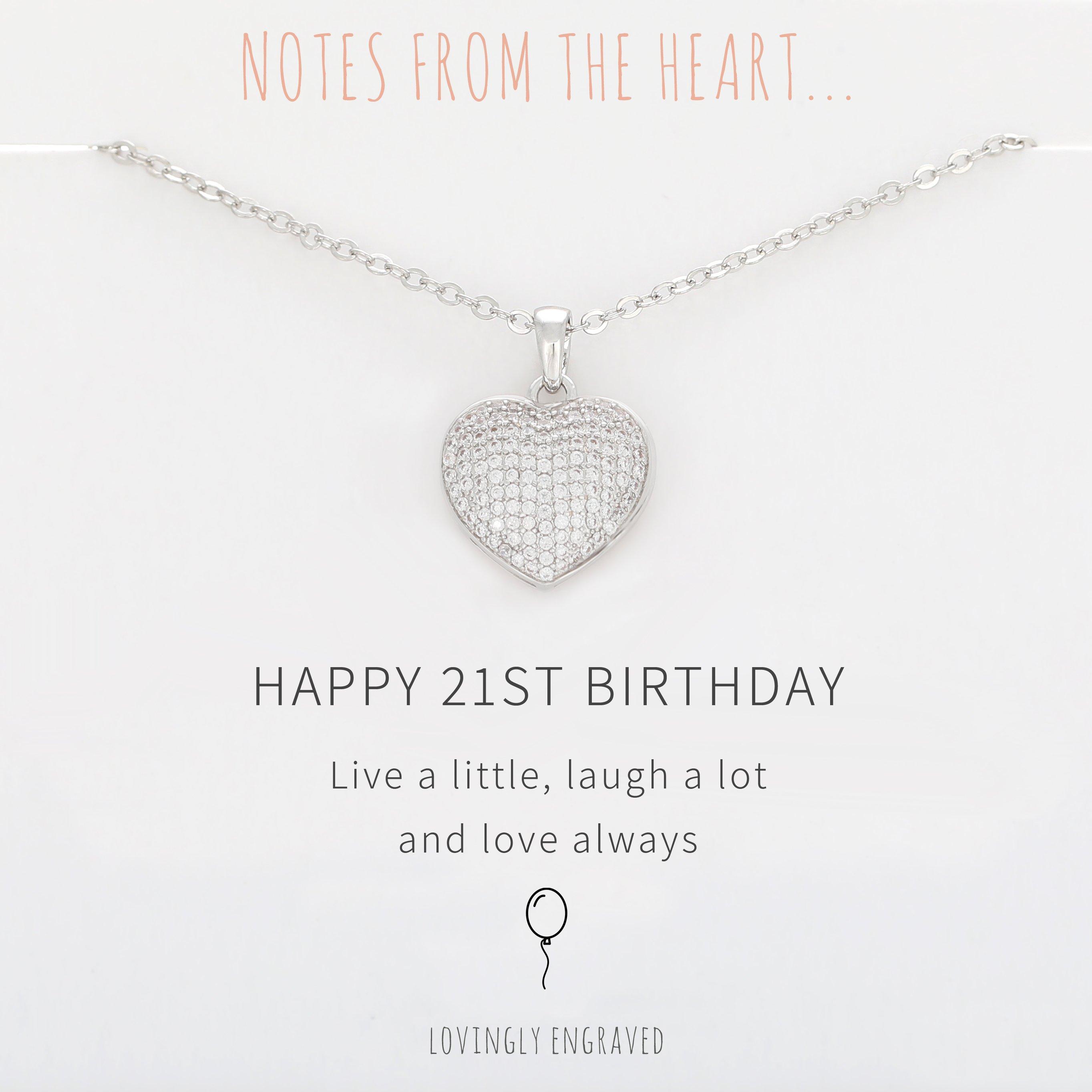 Silver - Notes From The Heart - NFTH HAPPY 21ST PENDANT - 1