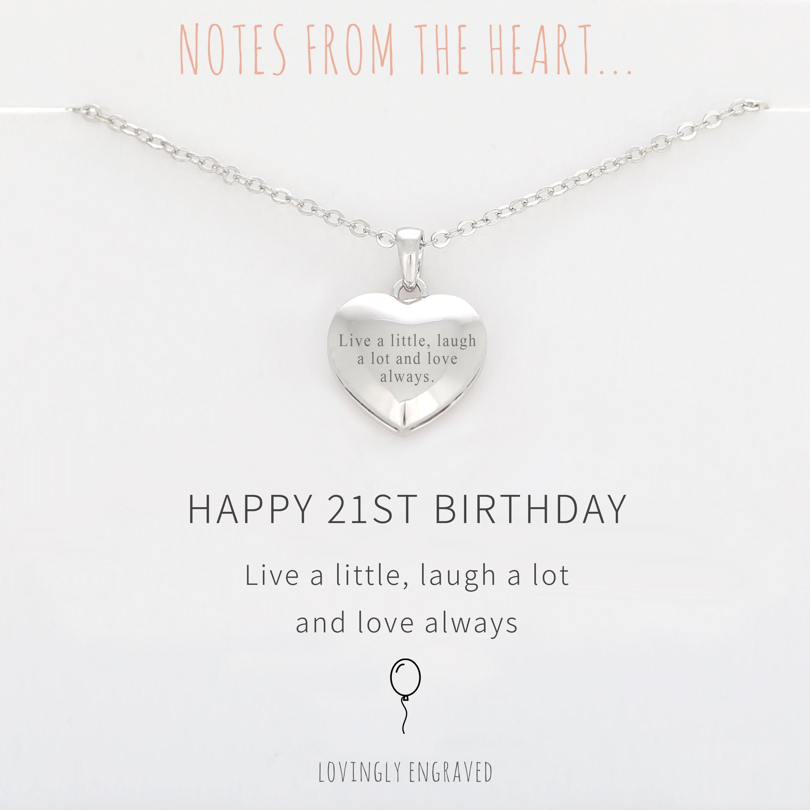 Silver - Notes From The Heart - NFTH HAPPY 21ST PENDANT - 2