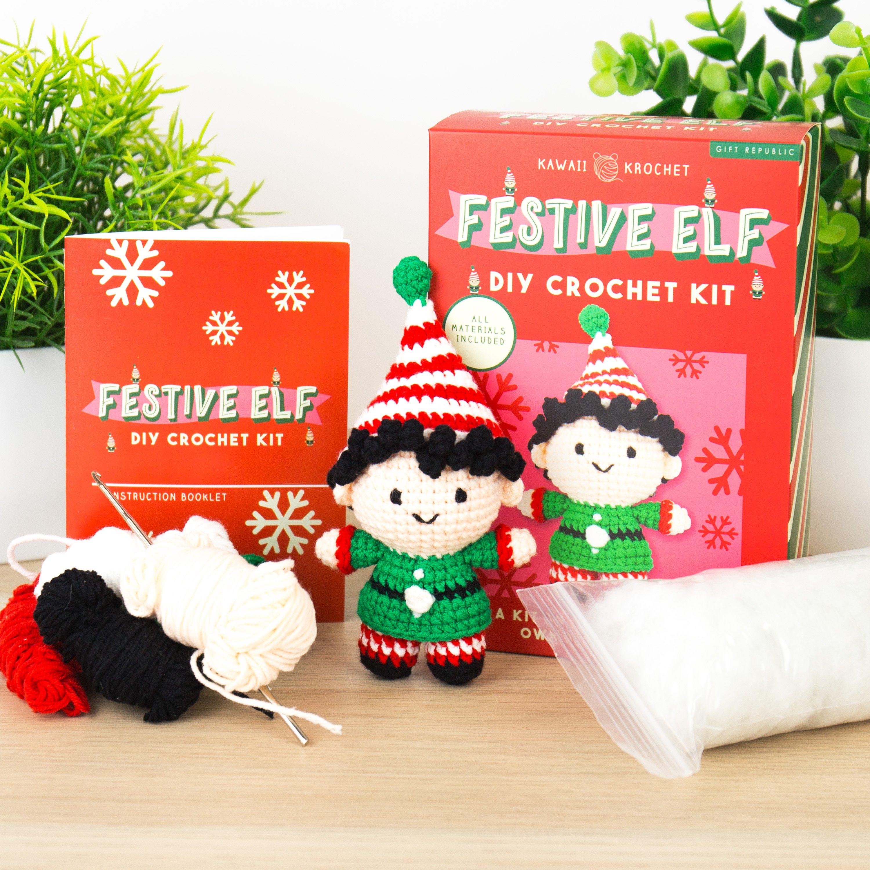 Multi - Gift Republic - Festive Elf – DIY Crochet Kit - 5