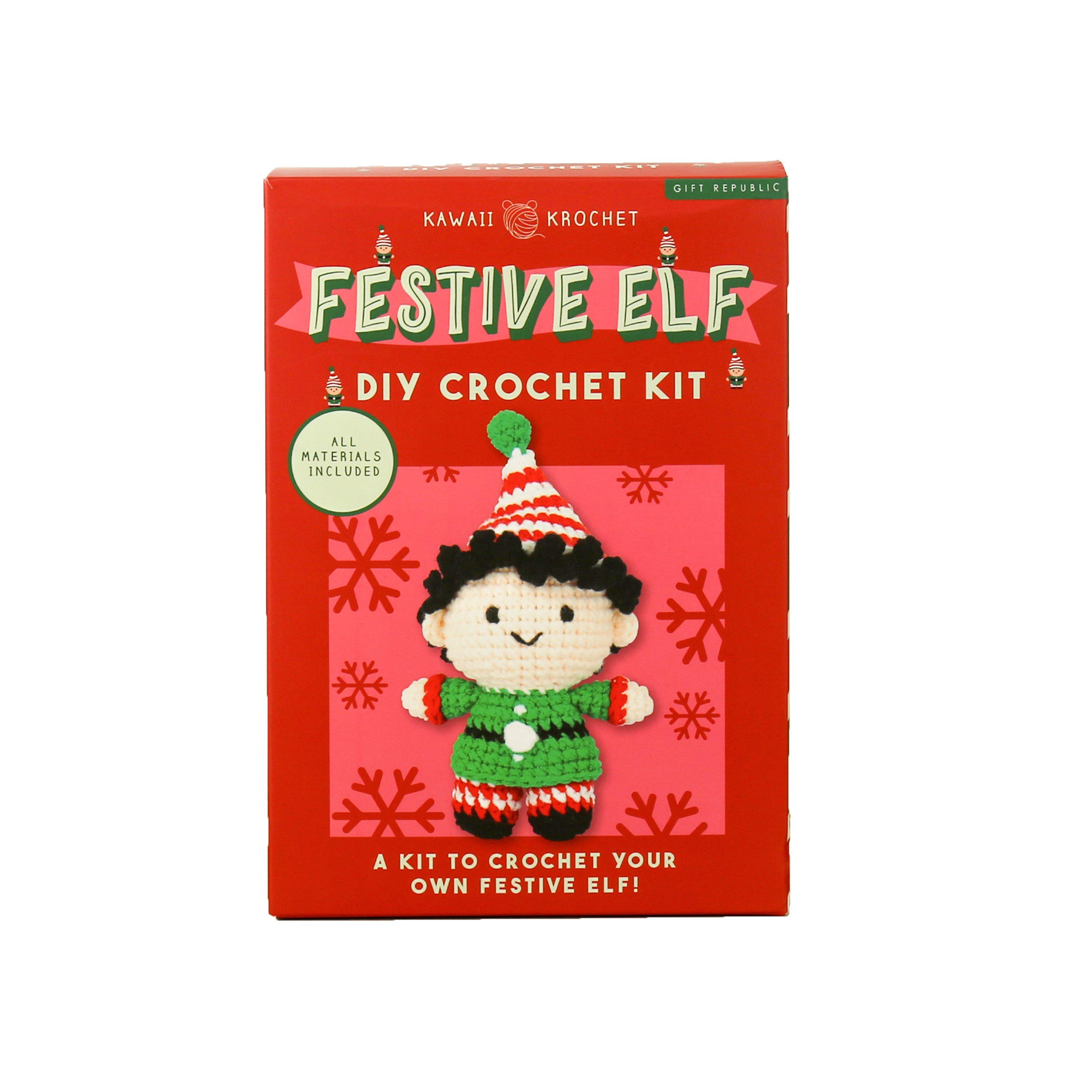 Multi - Gift Republic - Festive Elf – DIY Crochet Kit - 6