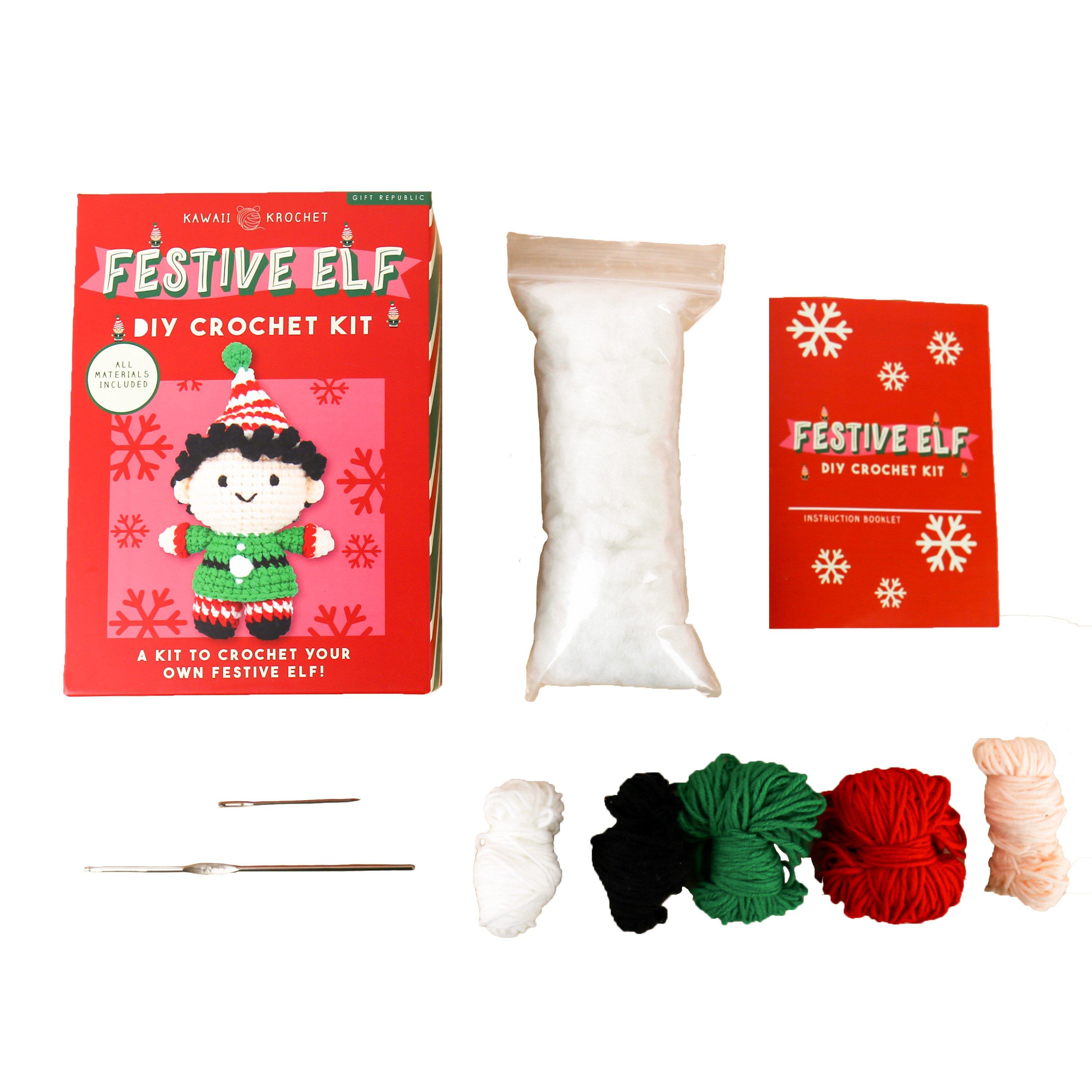 Multi - Gift Republic - Festive Elf – DIY Crochet Kit - 8