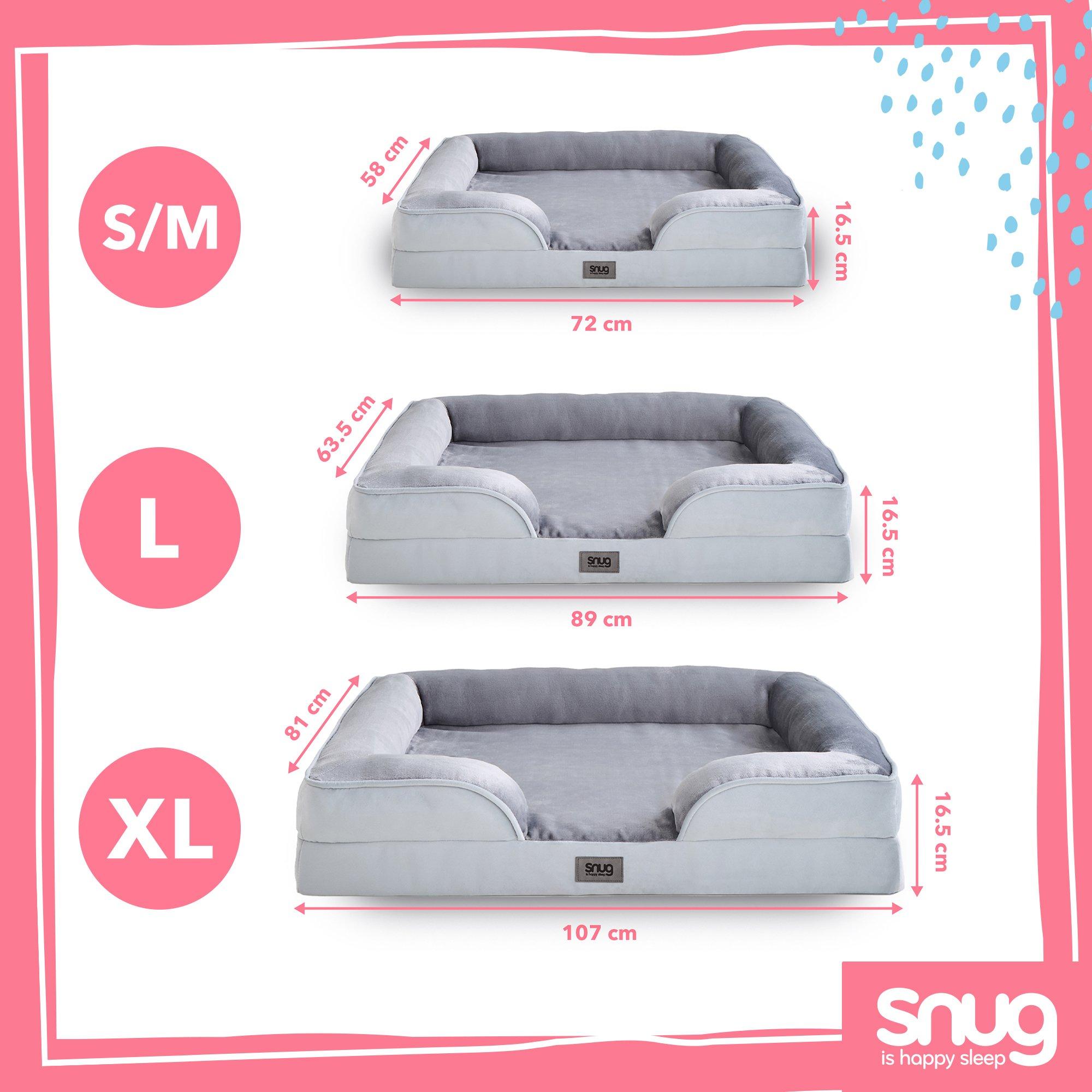 Grey - Snug - Orthopaedic Mattress Pet Bed - 6