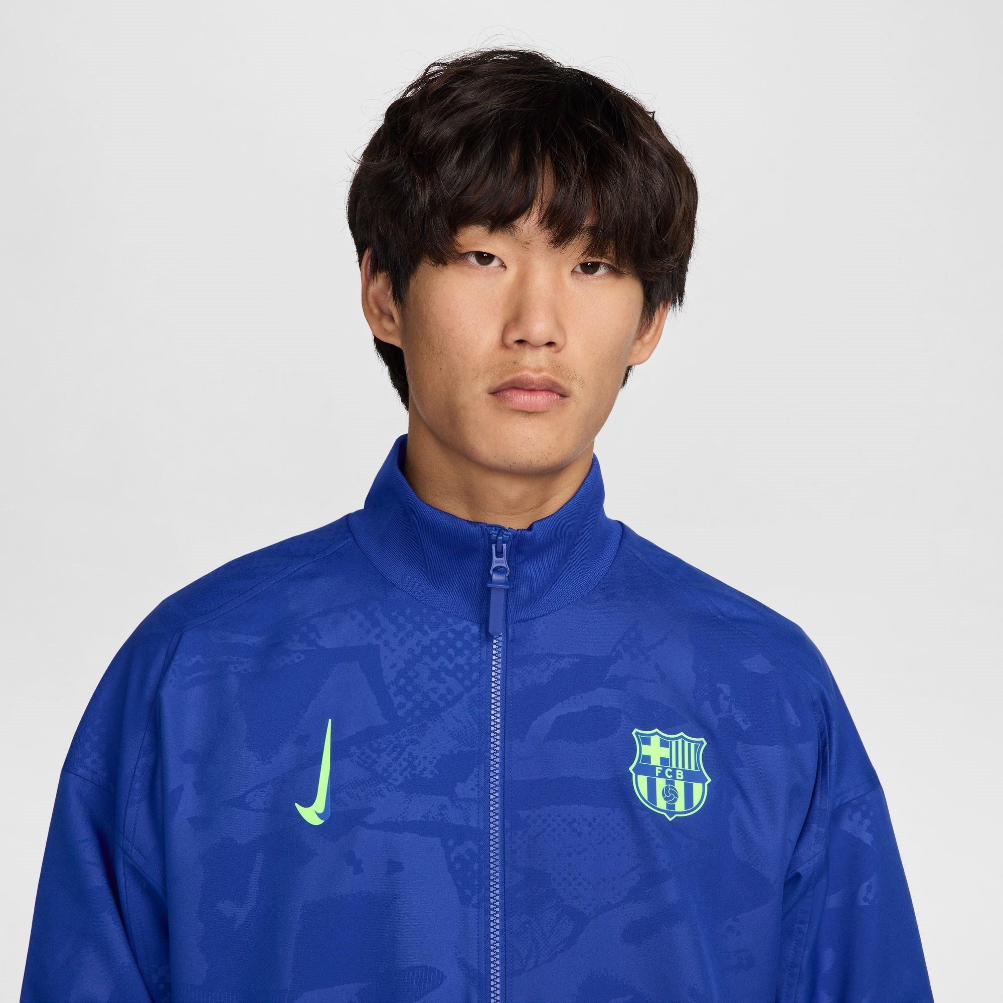 Beige - Nike - Barcelona Strike Third Men's Nike Dri-FIT Soccer Jacket - 3