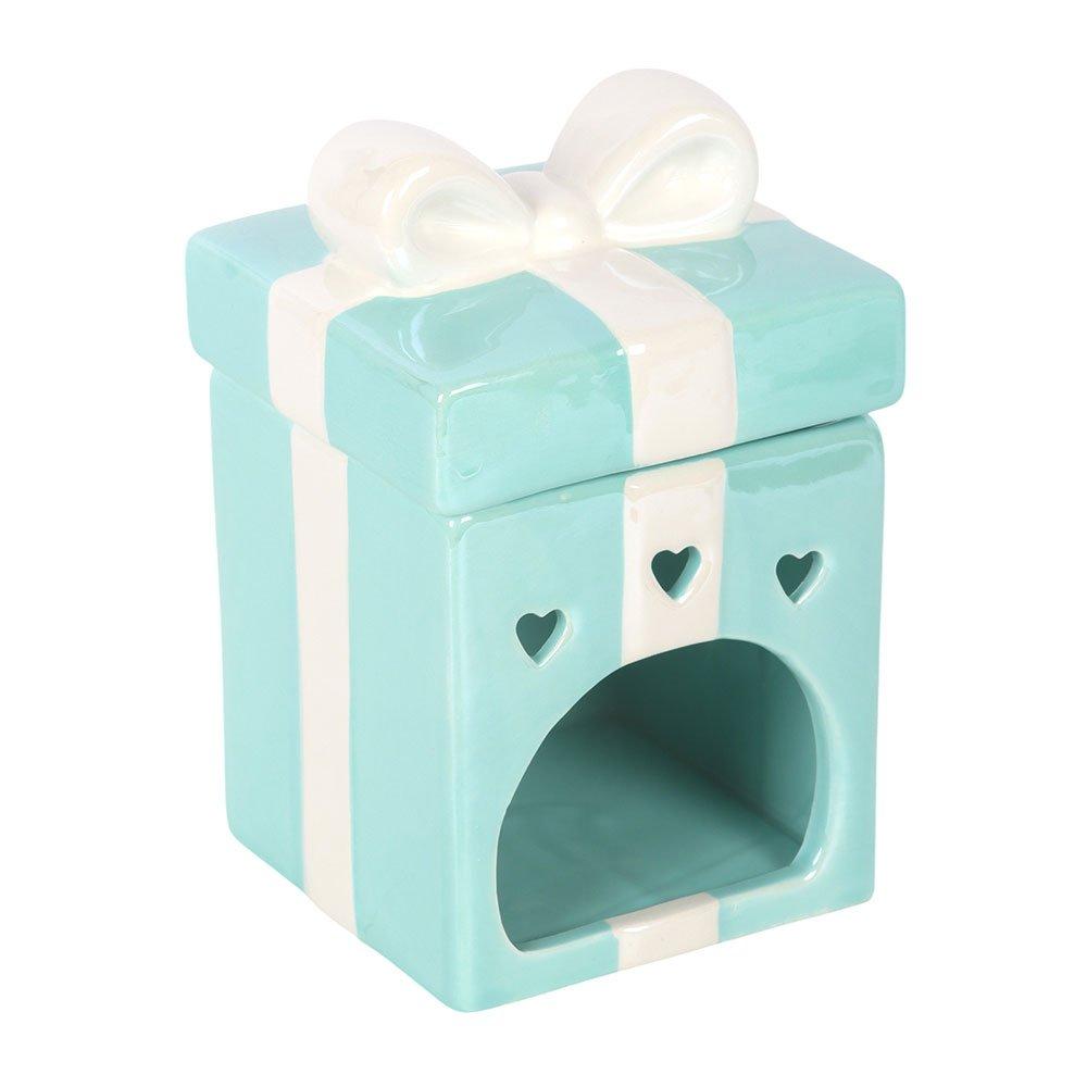 White - Something Different - Blue Christmas Present Oil Burner - 5