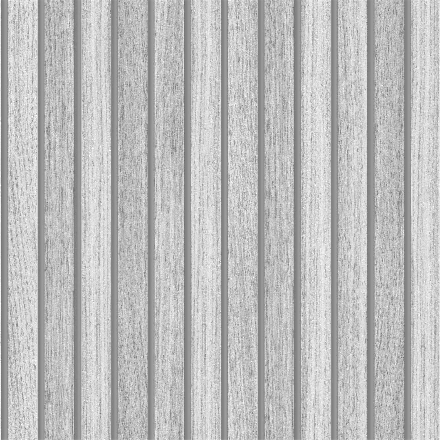 Fresco Unisex Grey Wooden Slats Wallpaper | Size: 10000Mm_x_520mm - Image 5