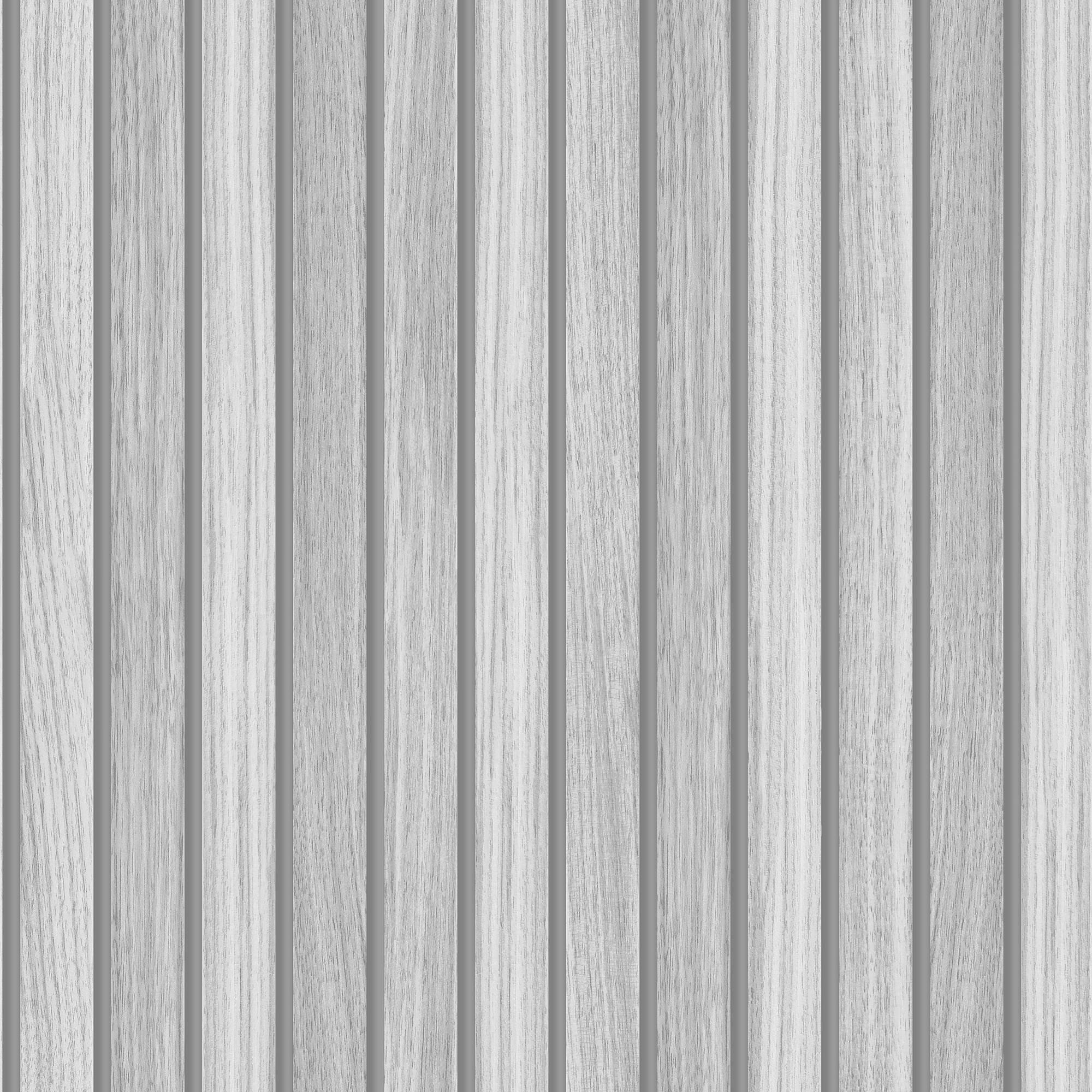 Grey - Fresco - Wooden Slats Grey Wallpaper - 3