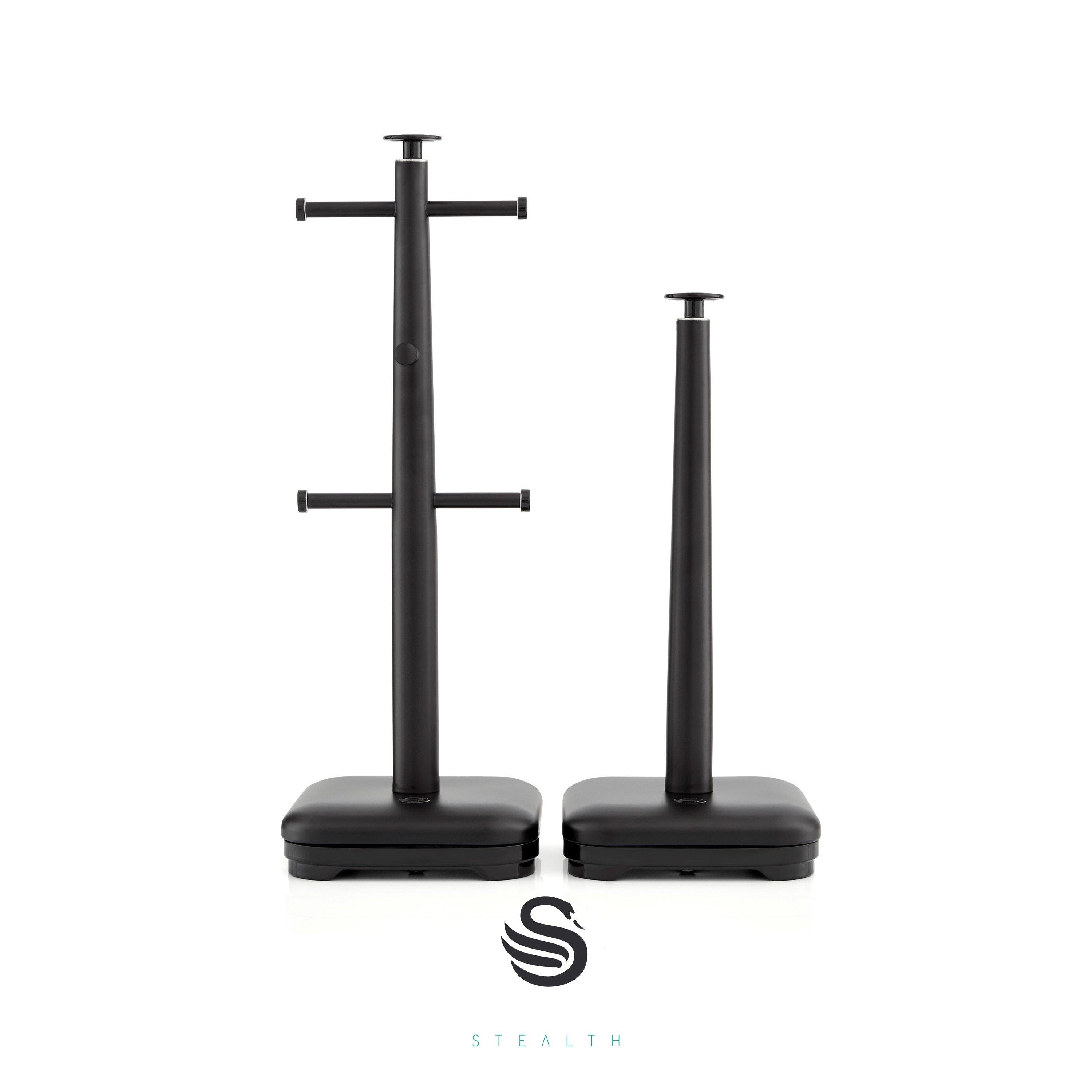 Black - Swan - Towel Pole and Mug Tree Set - 2