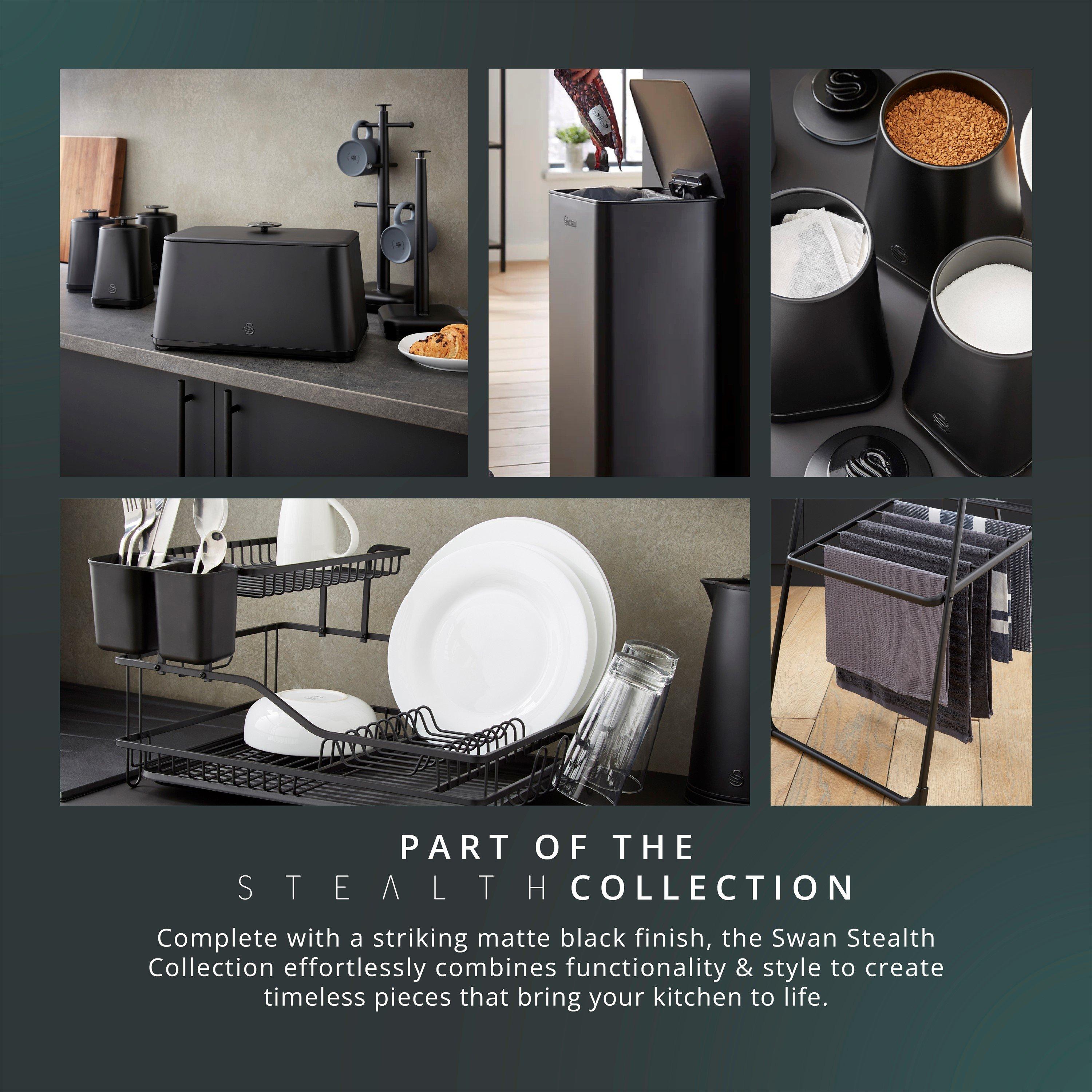 Black - Swan - Towel Pole and Mug Tree Set - 10