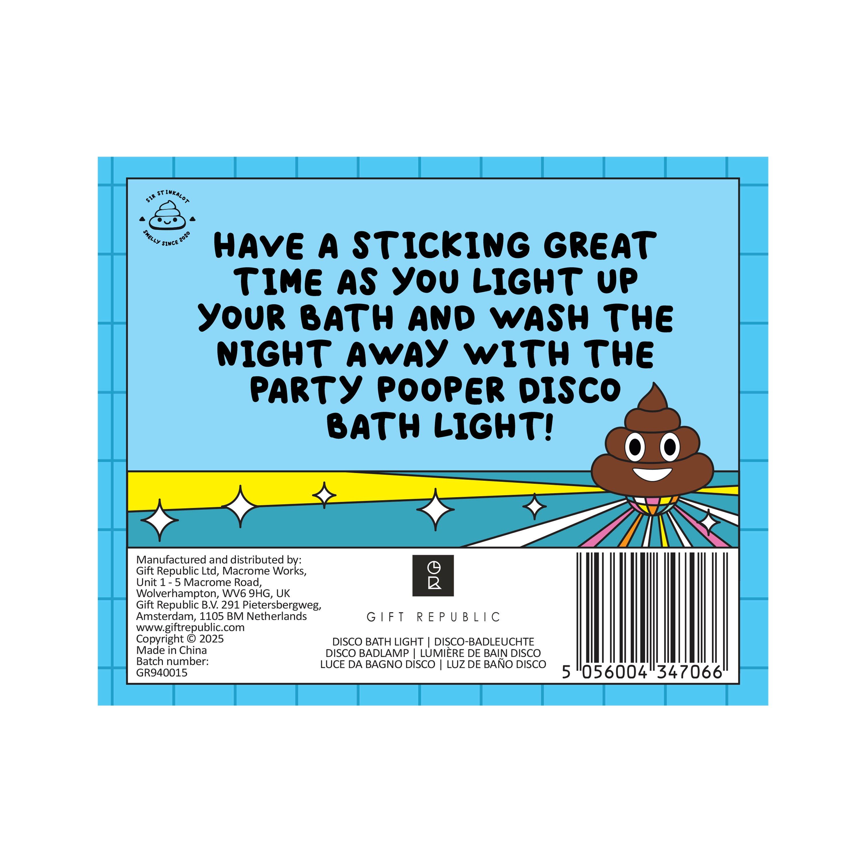 Multi - Gift Republic - PARTY POOPER DISCO BATH LIGHT - 4