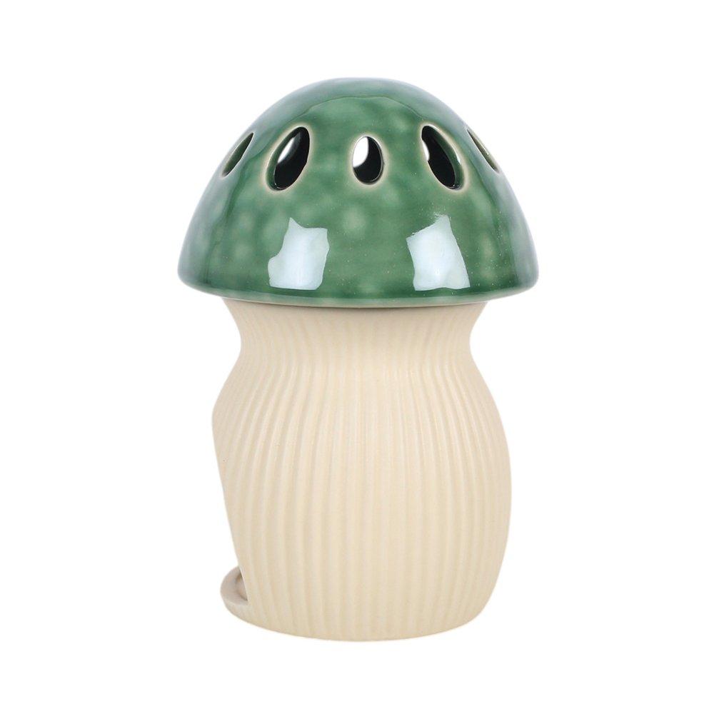 White - Something Different - Green Mushroom Oil Burner - 5