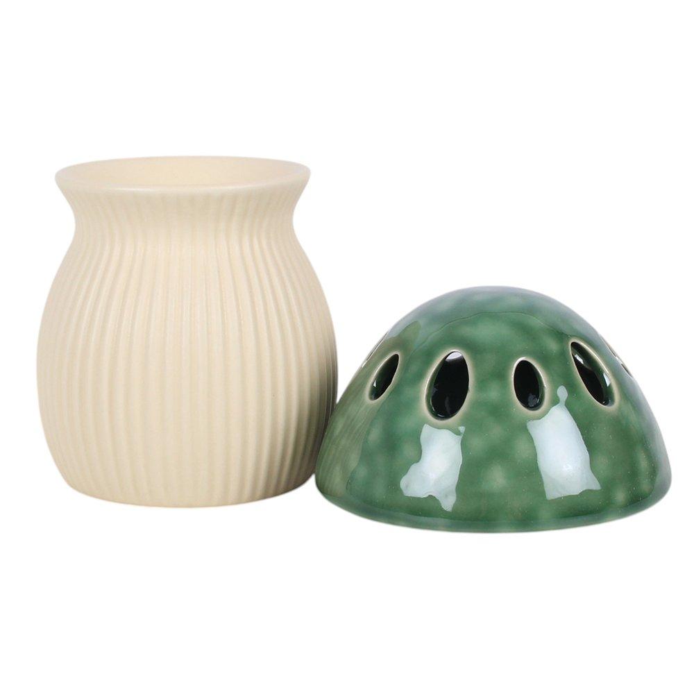 White - Something Different - Green Mushroom Oil Burner - 6