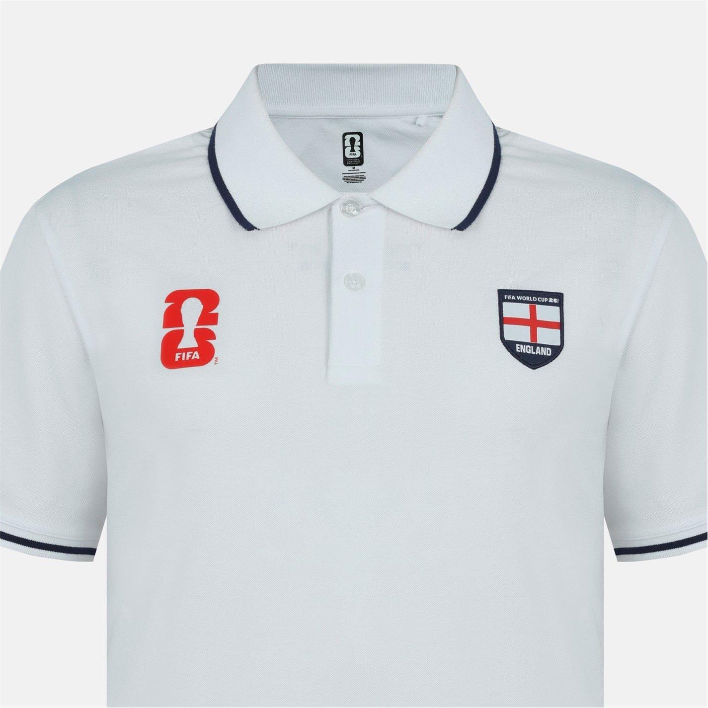 White - FIFA - Mens England FIFA World Cup 2026™ Polo Shirt - 4