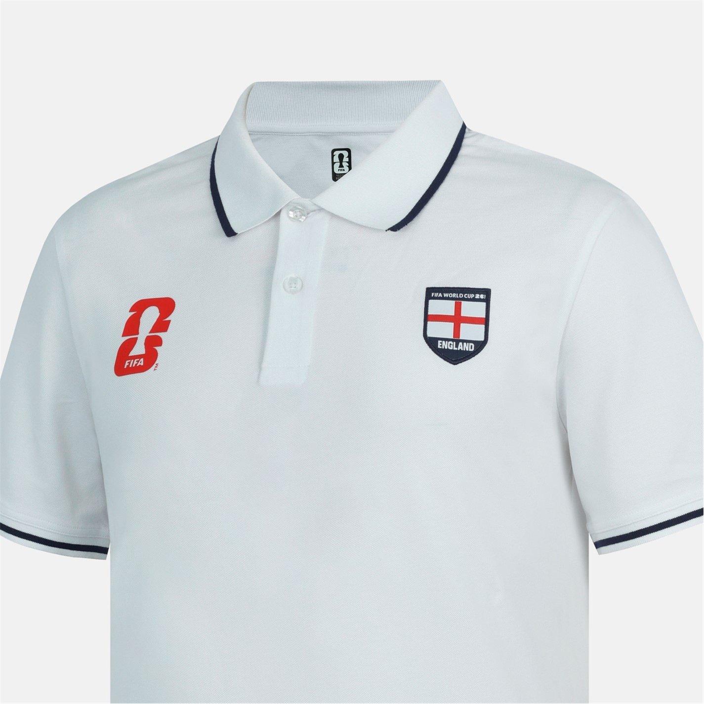 White - FIFA - Mens England FIFA World Cup 2026™ Polo Shirt - 5