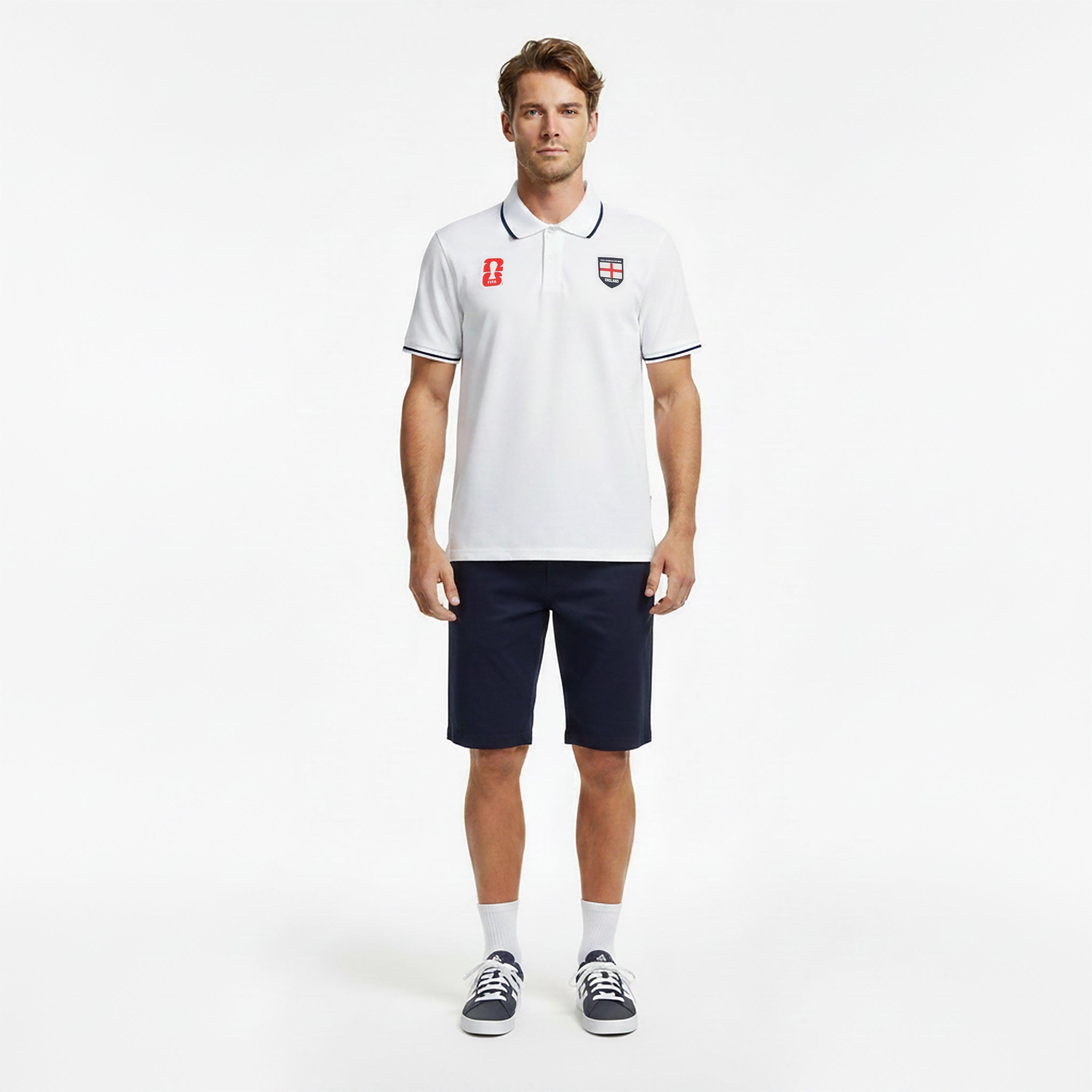 White - FIFA - Mens England FIFA World Cup 2026™ Polo Shirt - 6