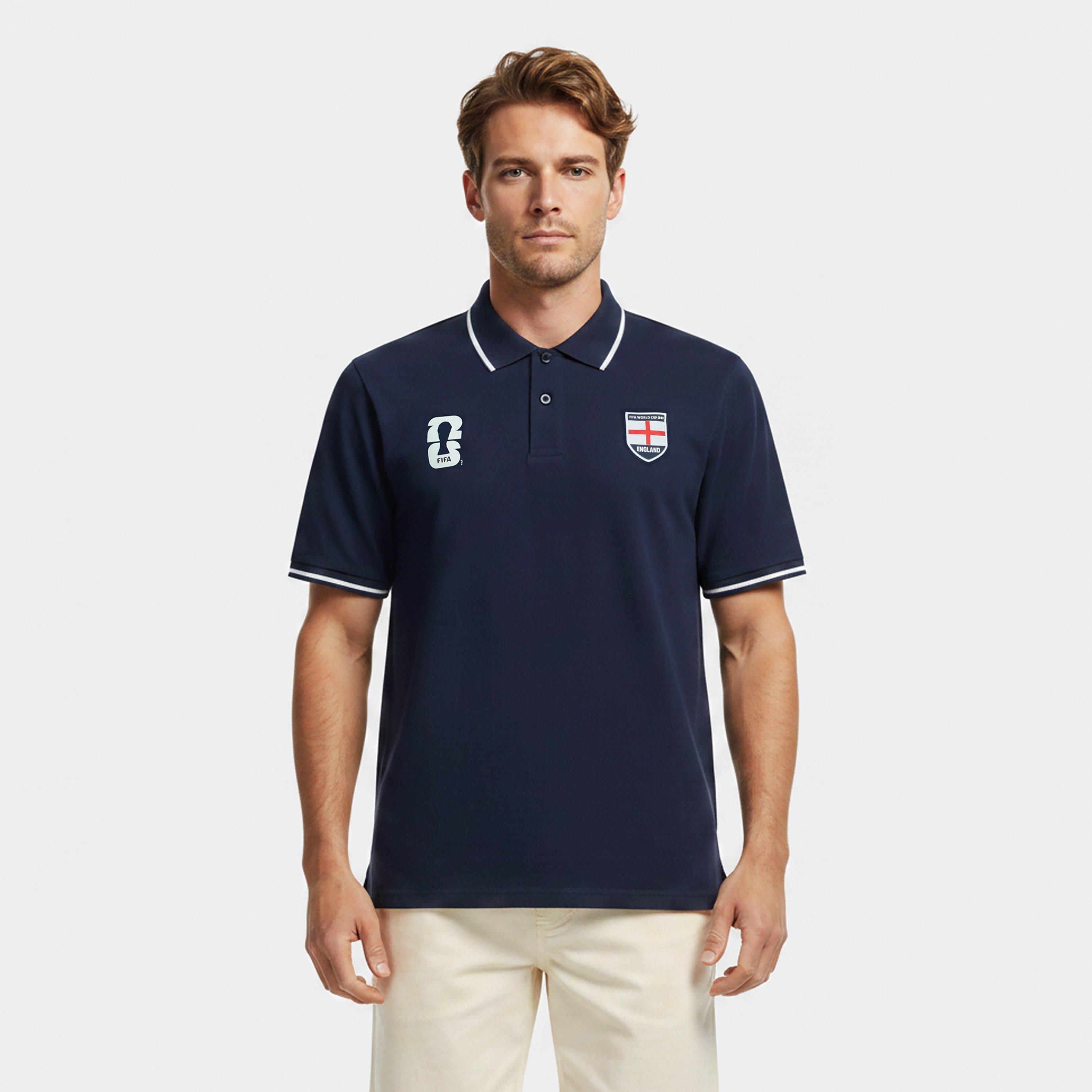 Navy - FIFA - Mens England FIFA World Cup 2026™ Polo Shirt - 3