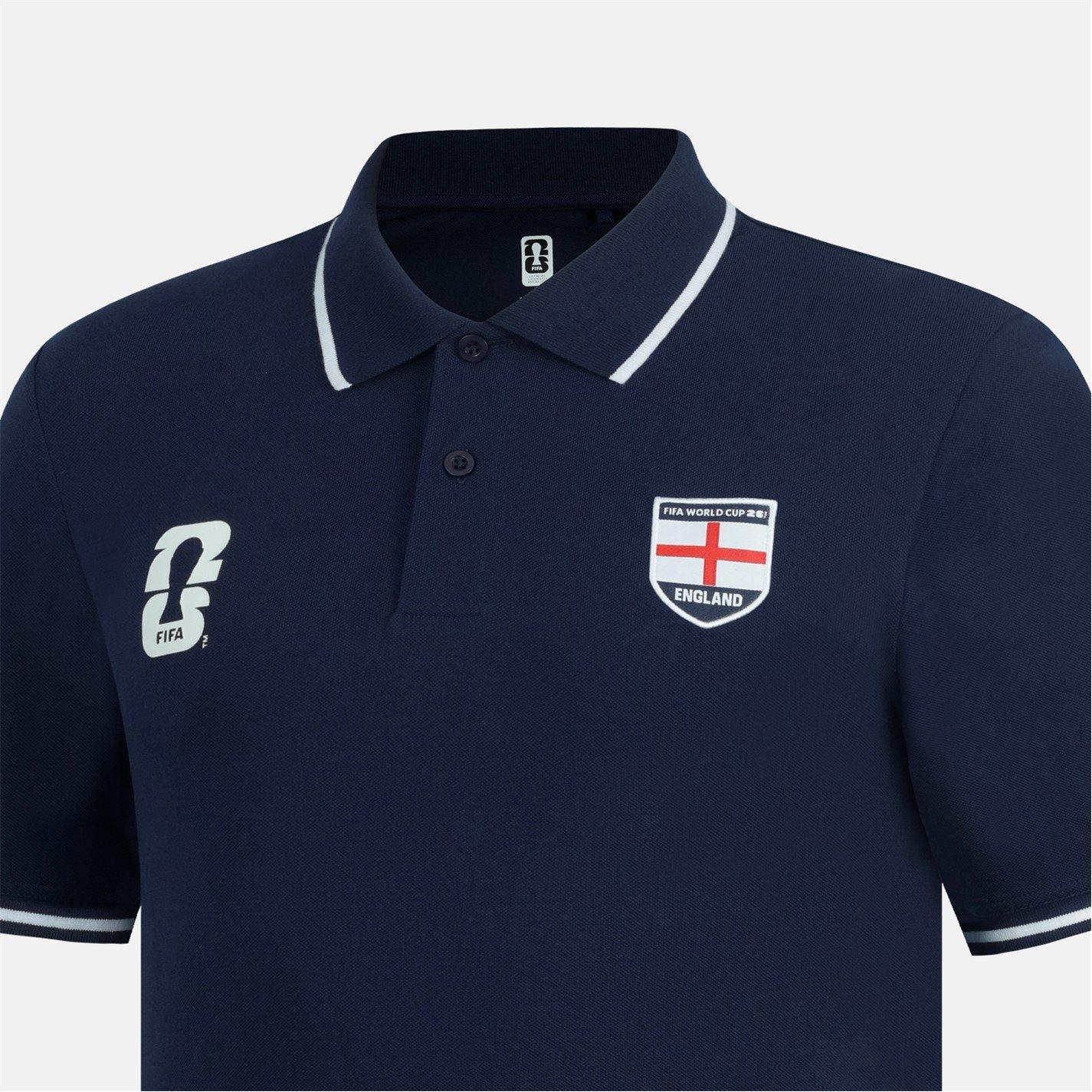 Navy - FIFA - Mens England FIFA World Cup 2026™ Polo Shirt - 5