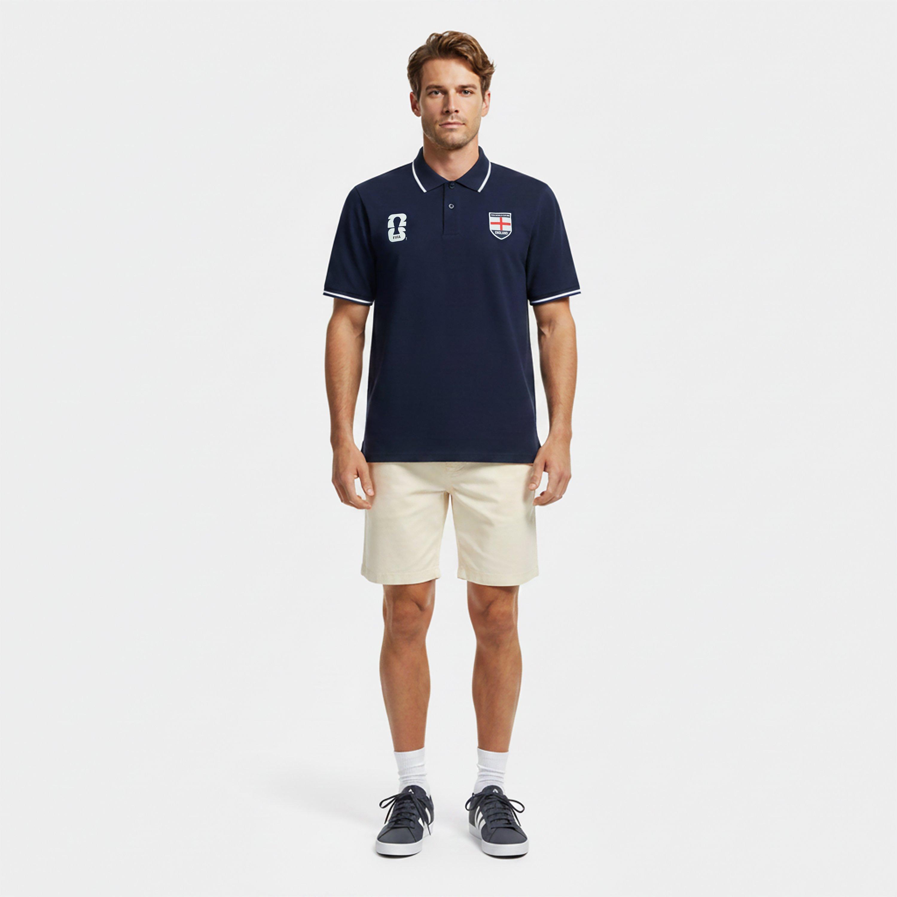 Navy - FIFA - Mens England FIFA World Cup 2026™ Polo Shirt - 6