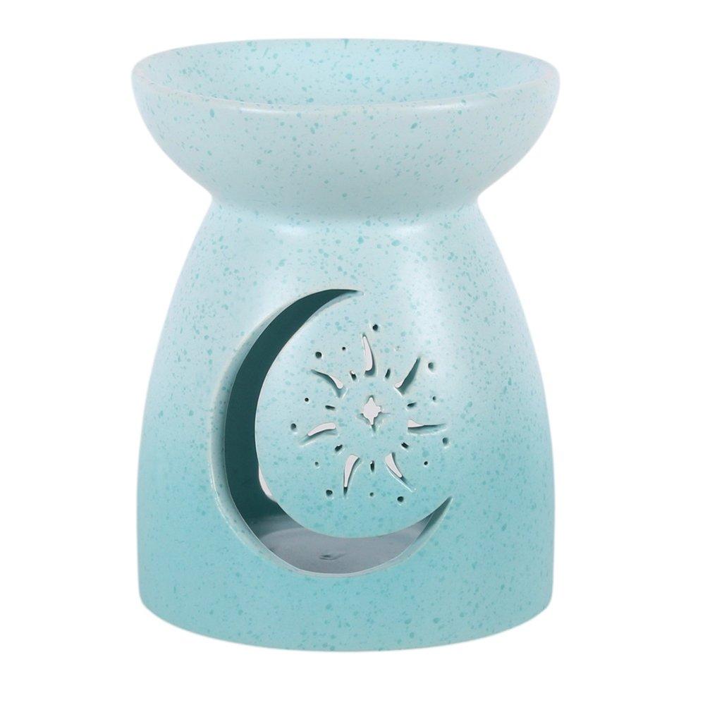 White - Something Different - Blue Moon Cut Out Oil Burner - 2