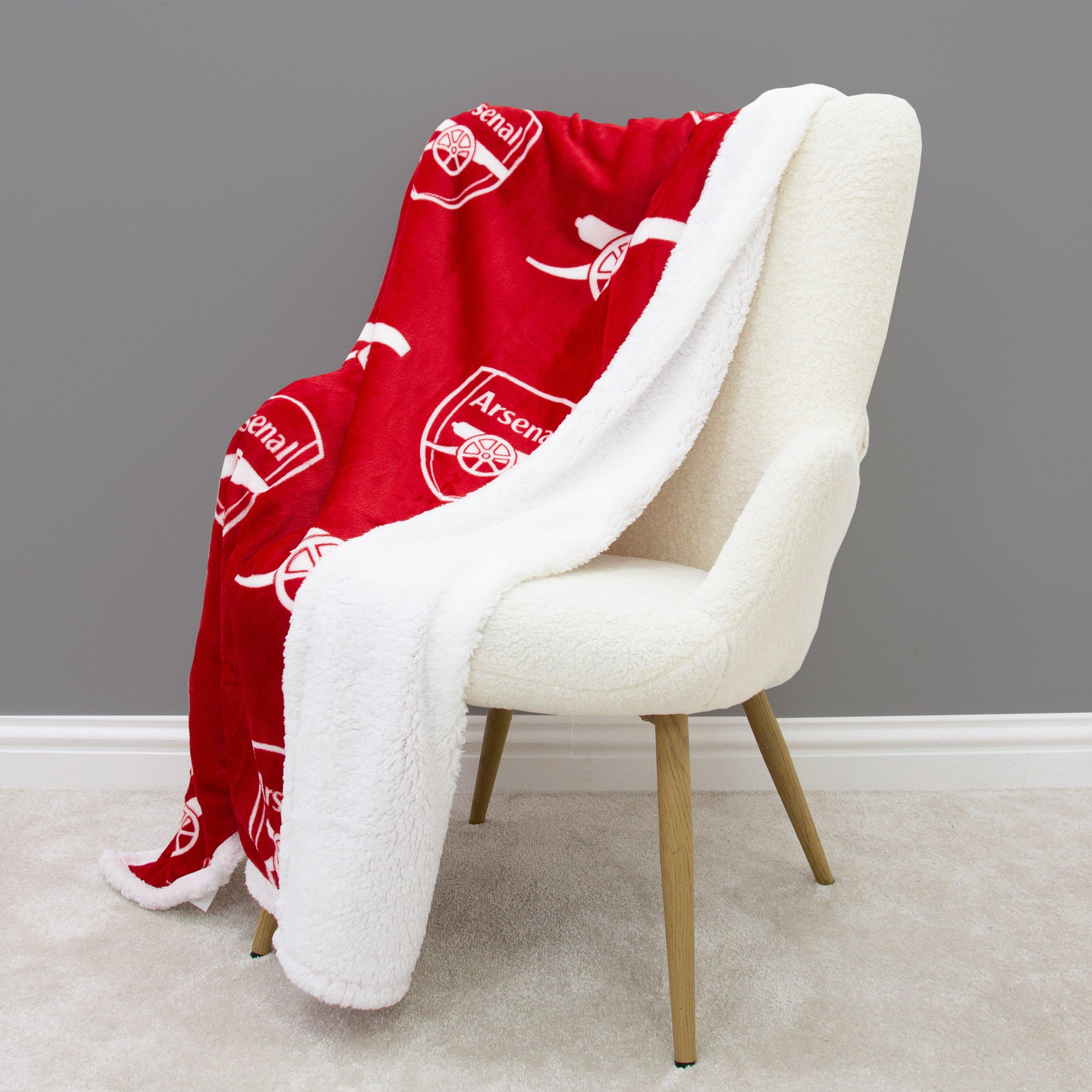 Arsenal Fc  Kids Arsenal Stamp Sherpa Fleece Blanket - 