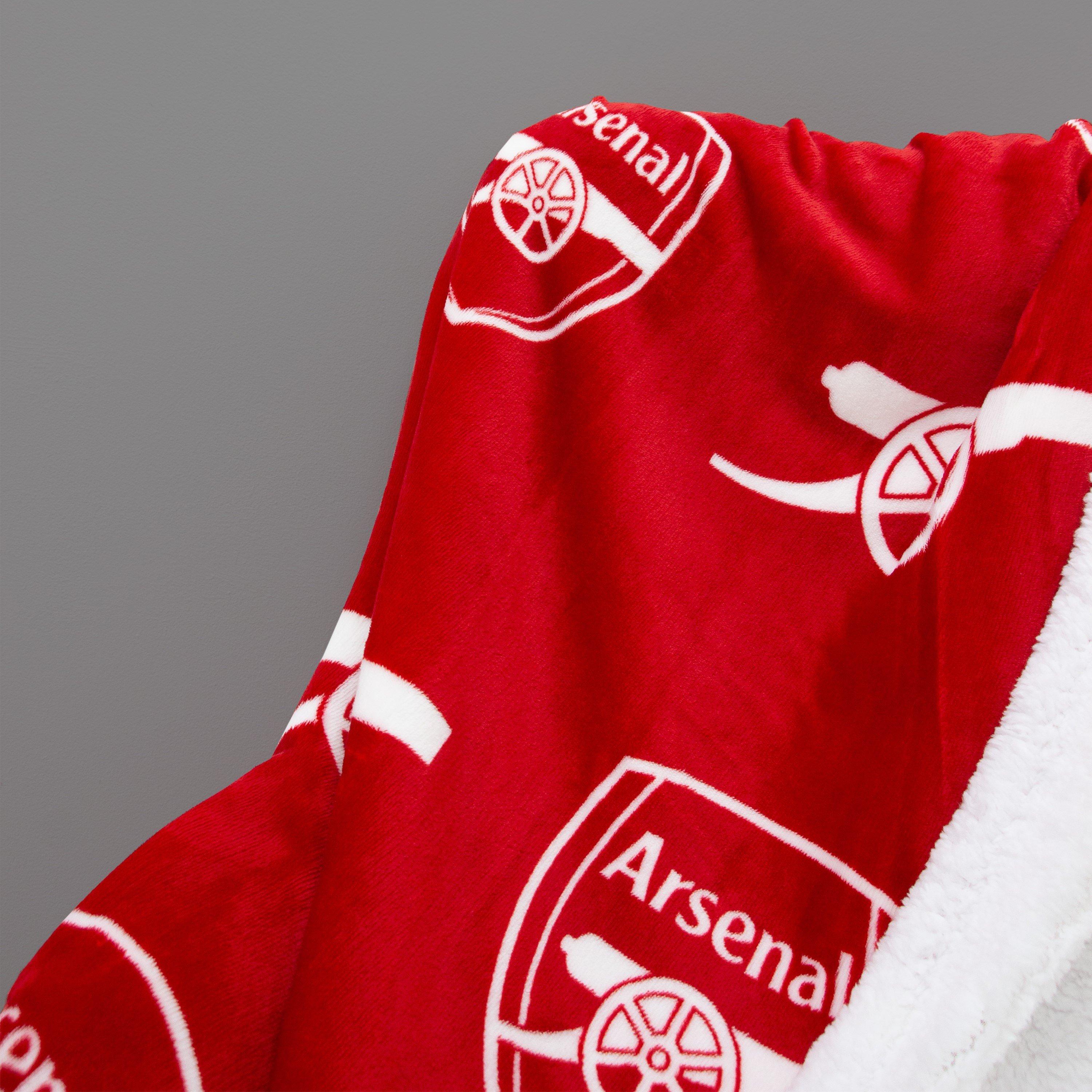 Multi - Arsenal FC - Arsenal Stamp Sherpa Fleece Blanket - 3