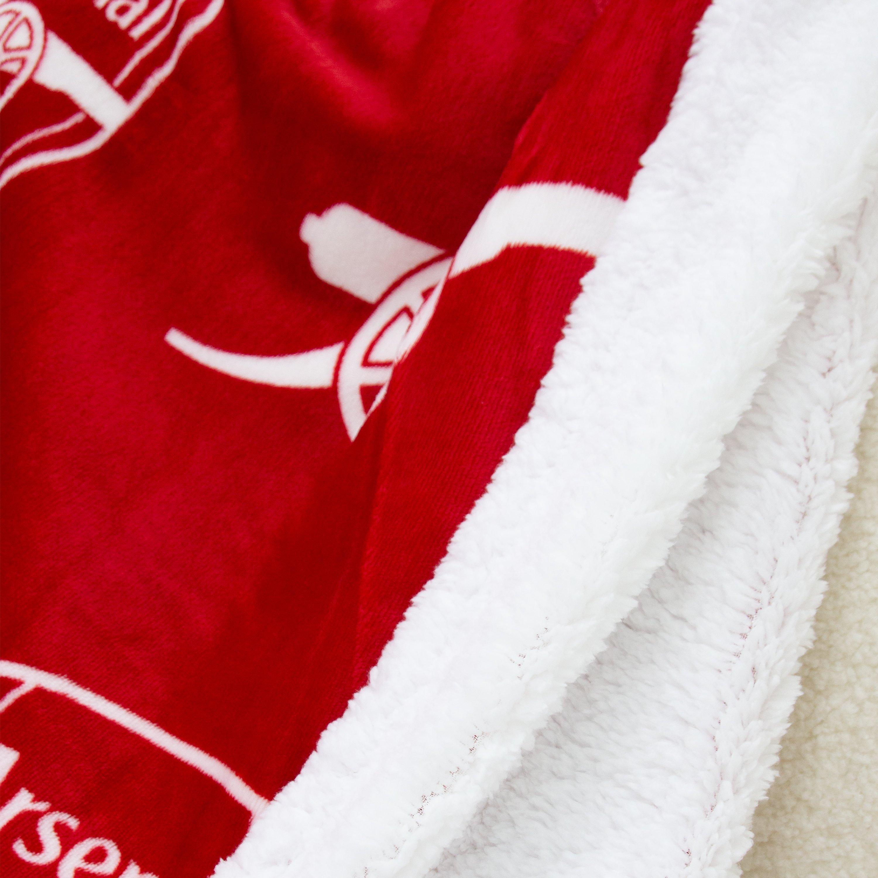 Multi - Arsenal FC - Arsenal Stamp Sherpa Fleece Blanket - 4