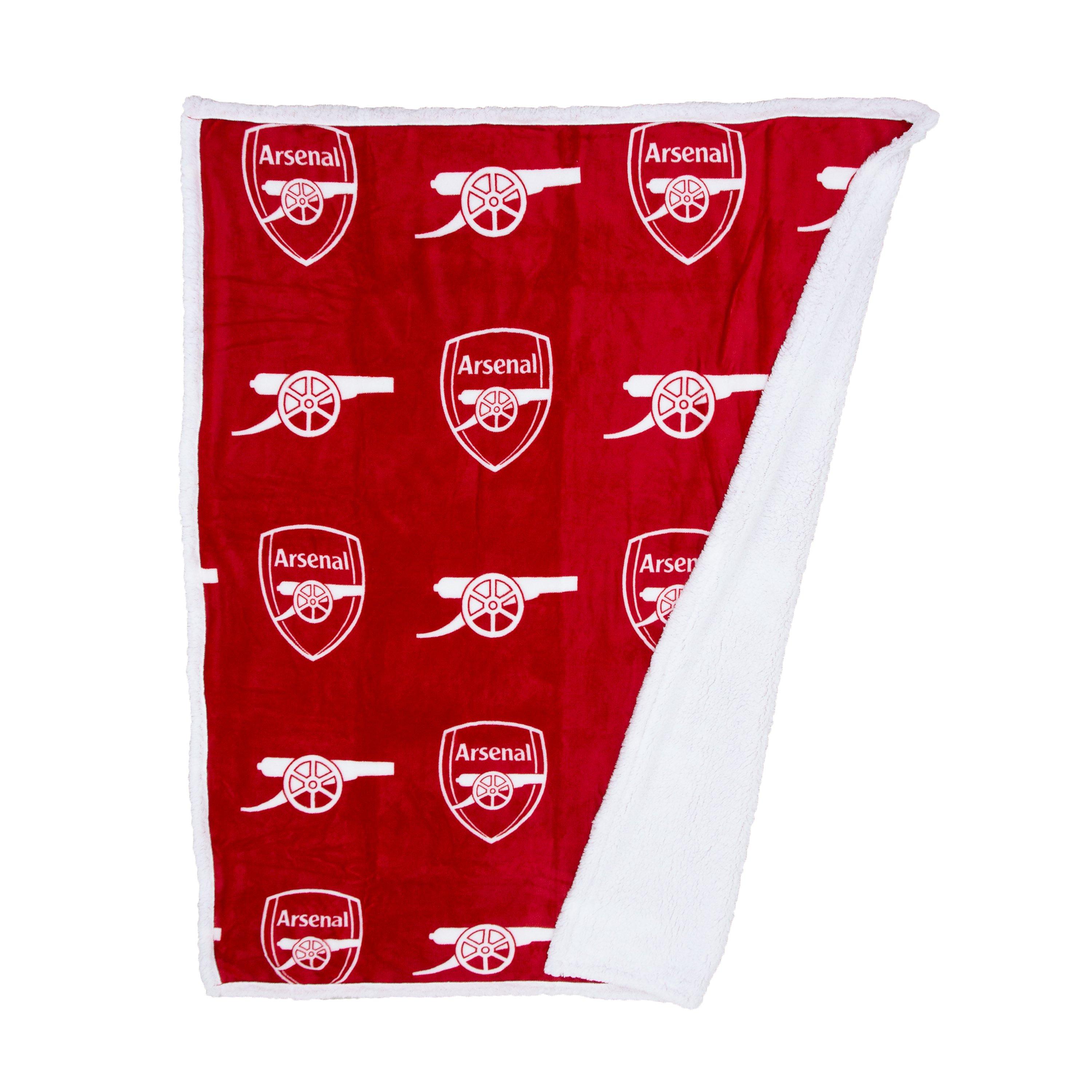 Multi - Arsenal FC - Arsenal Stamp Sherpa Fleece Blanket - 5