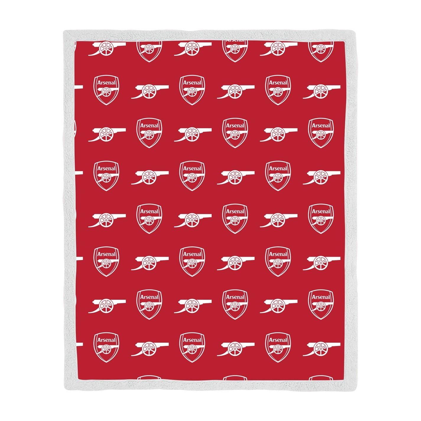 Multi - Arsenal FC - Arsenal Stamp Sherpa Fleece Blanket - 6