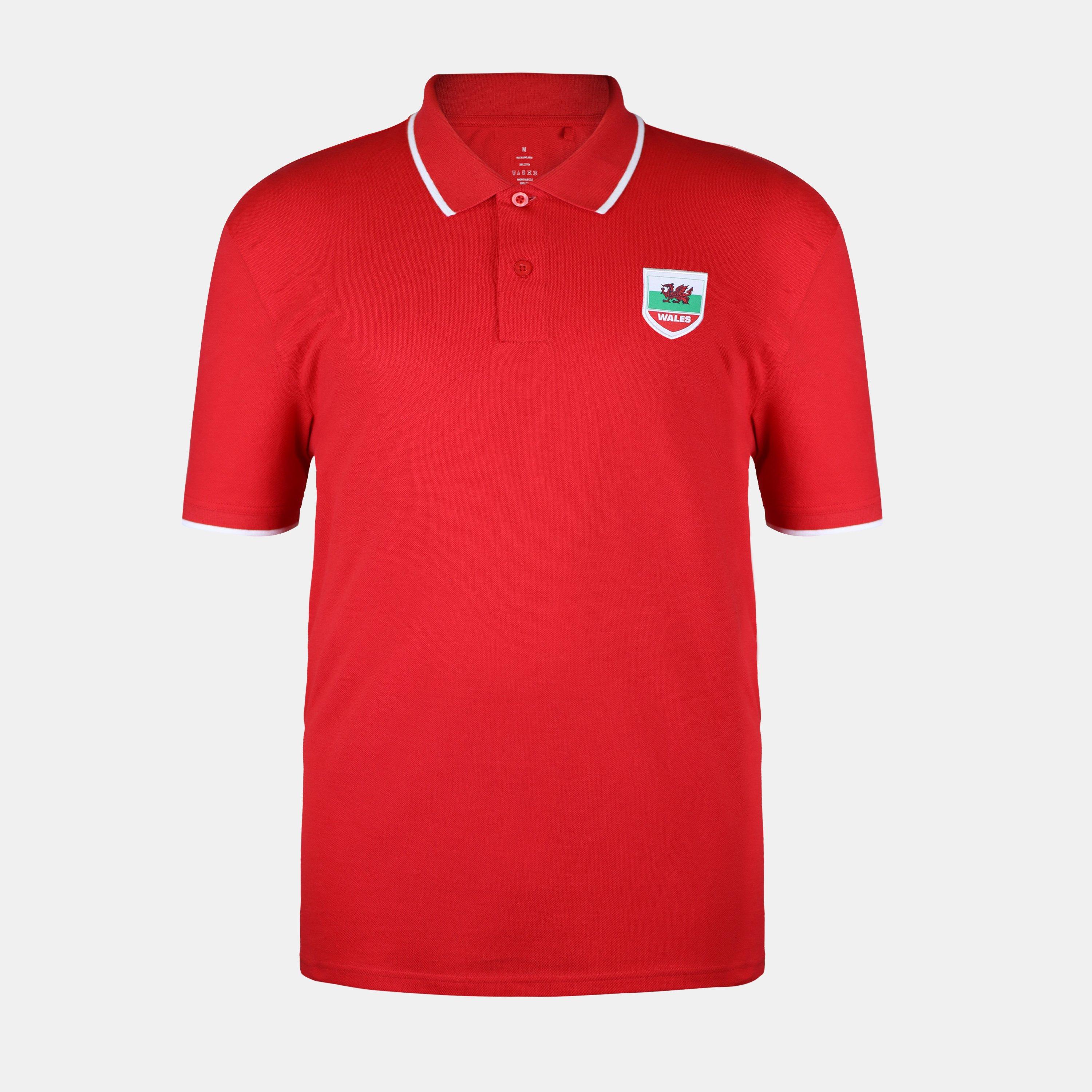 Red - FIFA - Mens Wales Polo Shirt - 1