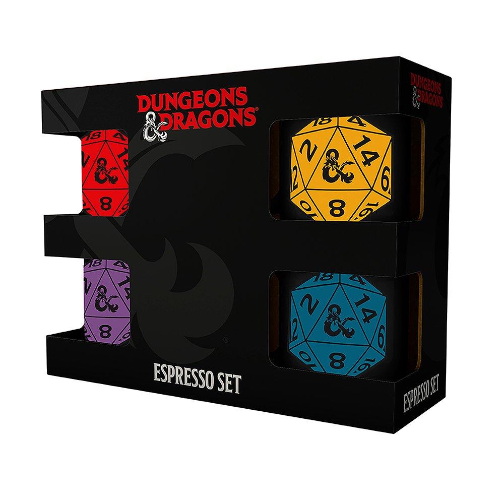 Multi Format An --> Multi Format Un - Dungeons and Dragons - DND Set 4 espresso mugs - D20 - 2