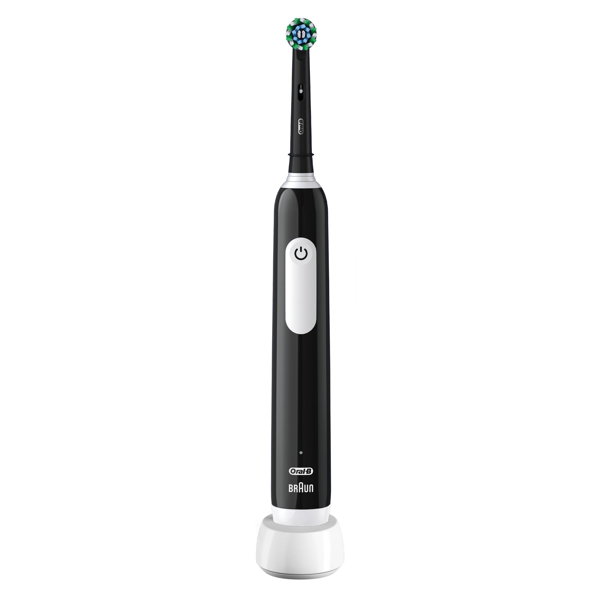 Black - Oral B - Oral-B Pro Series 1 Cross Action Black Toothbrush - 3