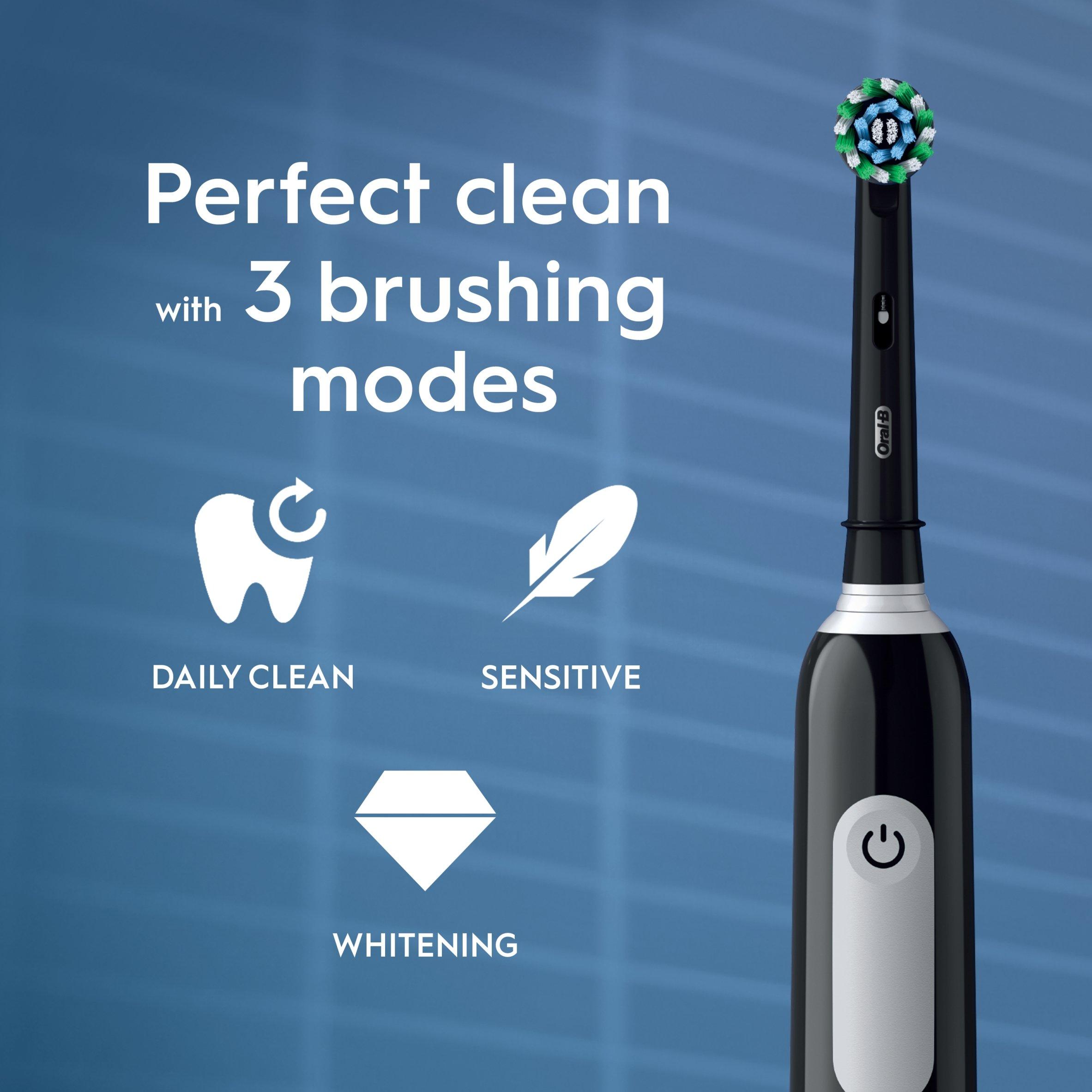 Black - Oral B - Oral-B Pro Series 1 Cross Action Black Toothbrush - 9