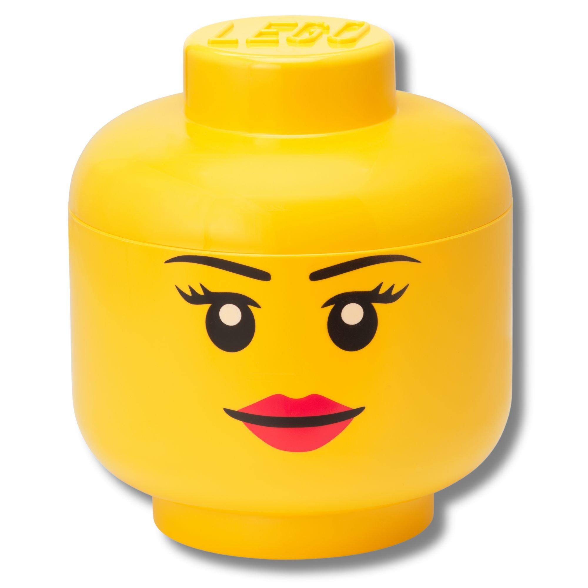 Yellow - LEGO - GIRL Head Storage Set - 3