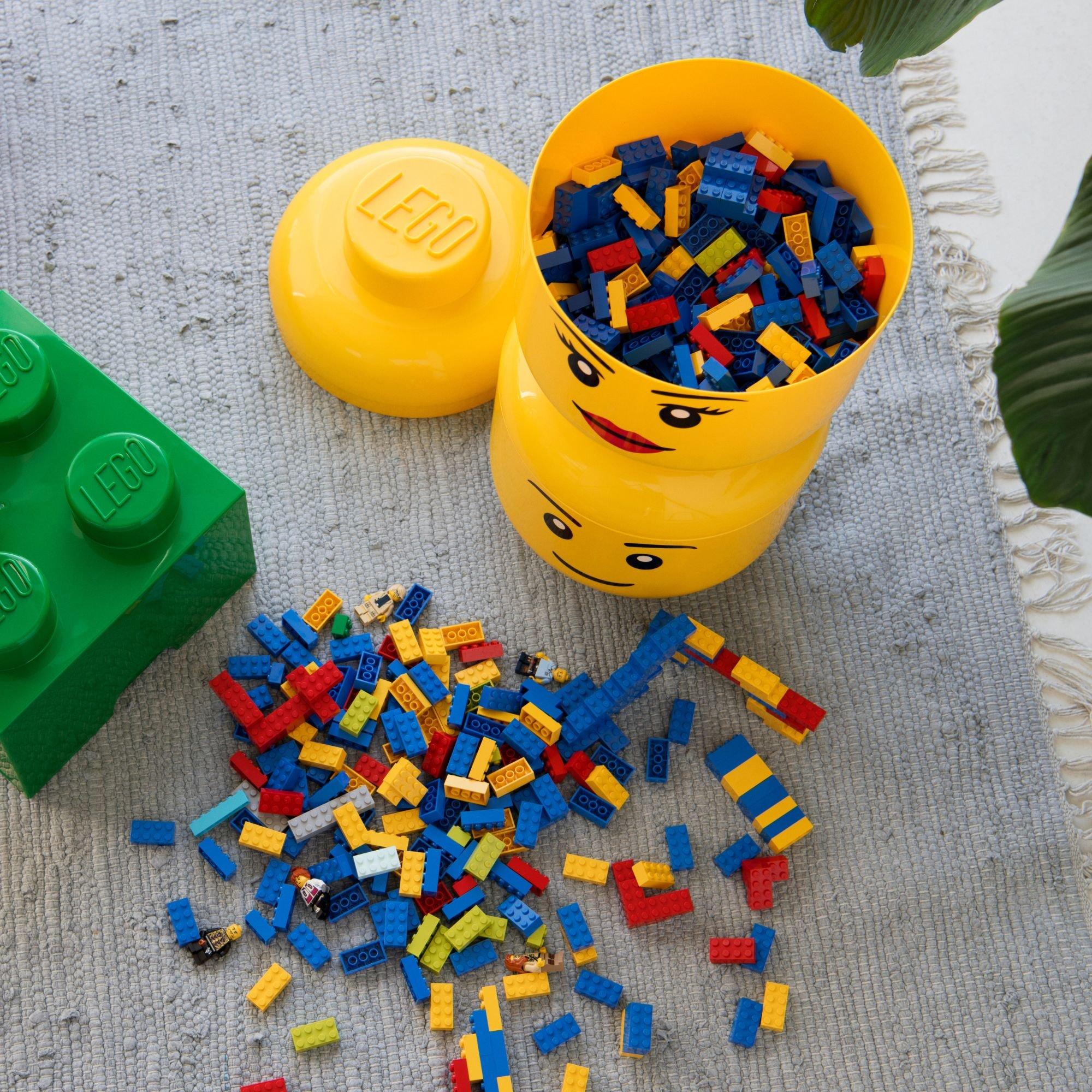 Yellow - LEGO - GIRL Head Storage Set - 4