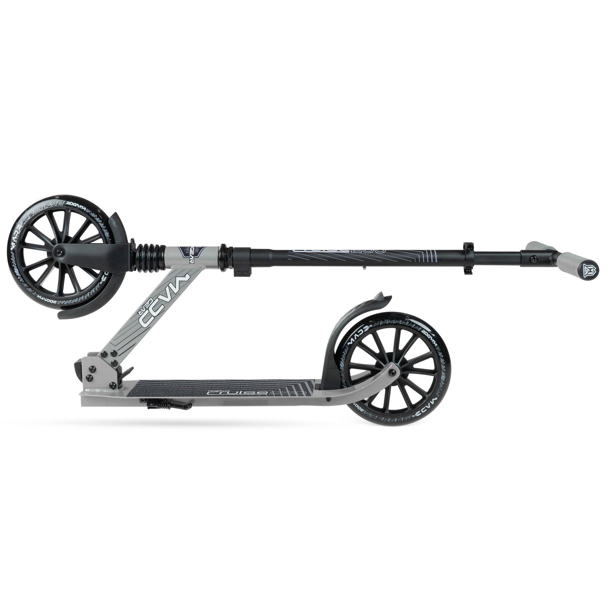Grey/Black - Madd Gear - METRO CRUISE BIG WHEEL FOLDING COMMUTER SCOOTER - 3