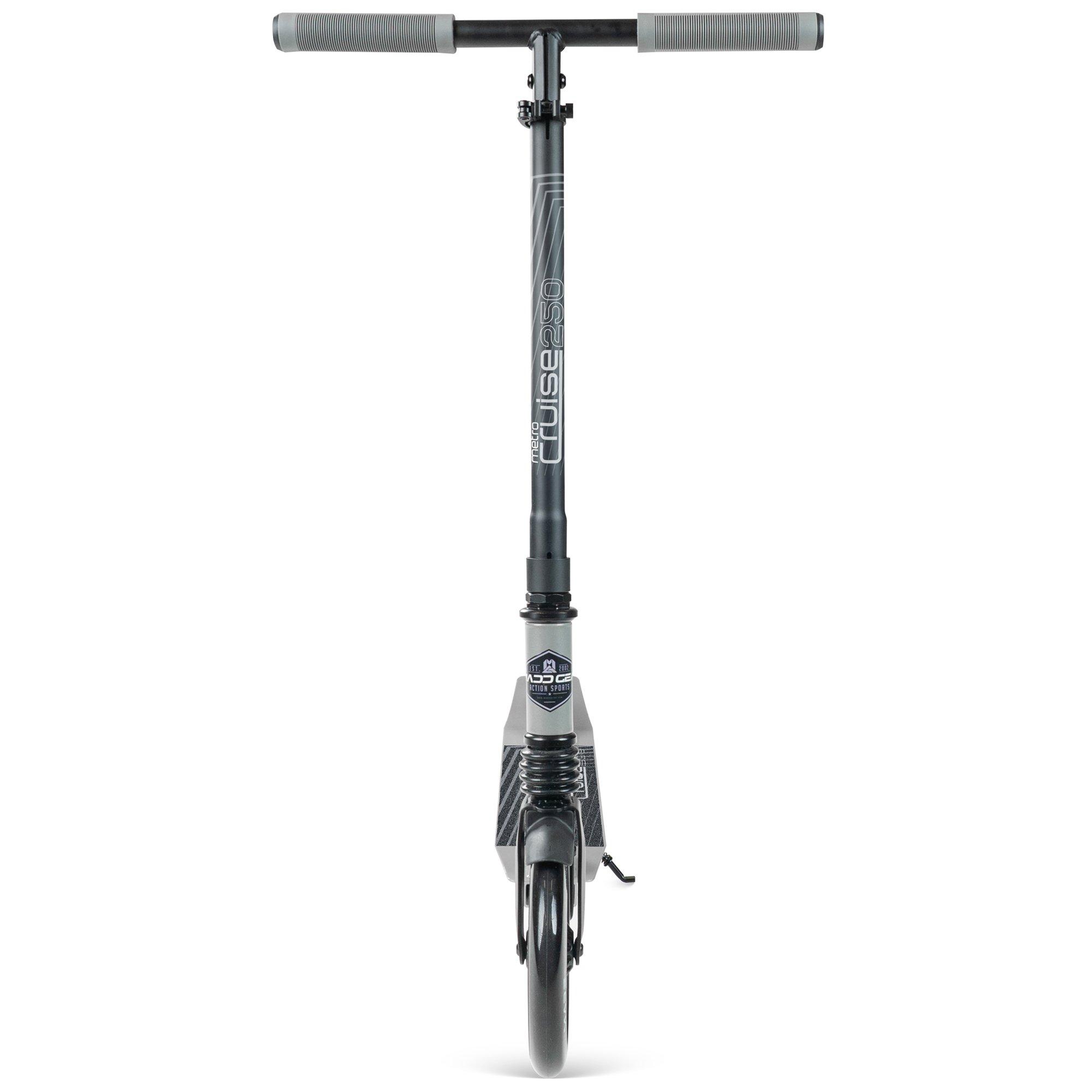 Grey/Black - Madd Gear - METRO CRUISE BIG WHEEL FOLDING COMMUTER SCOOTER - 4