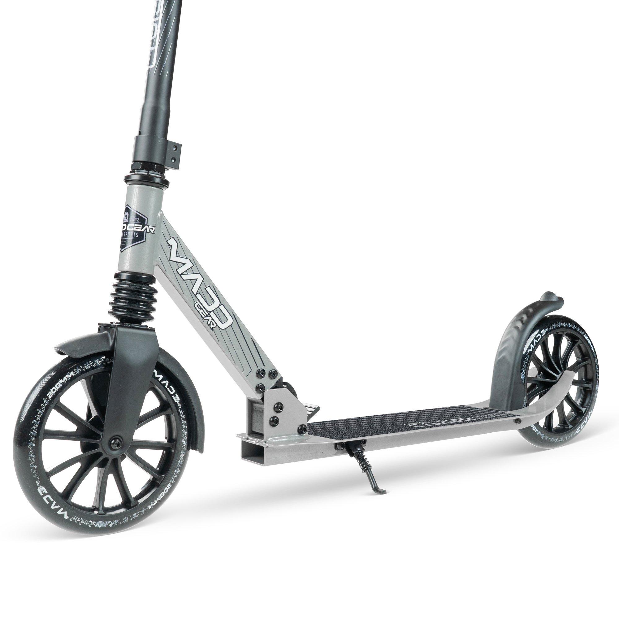 Grey/Black - Madd Gear - METRO CRUISE BIG WHEEL FOLDING COMMUTER SCOOTER - 7