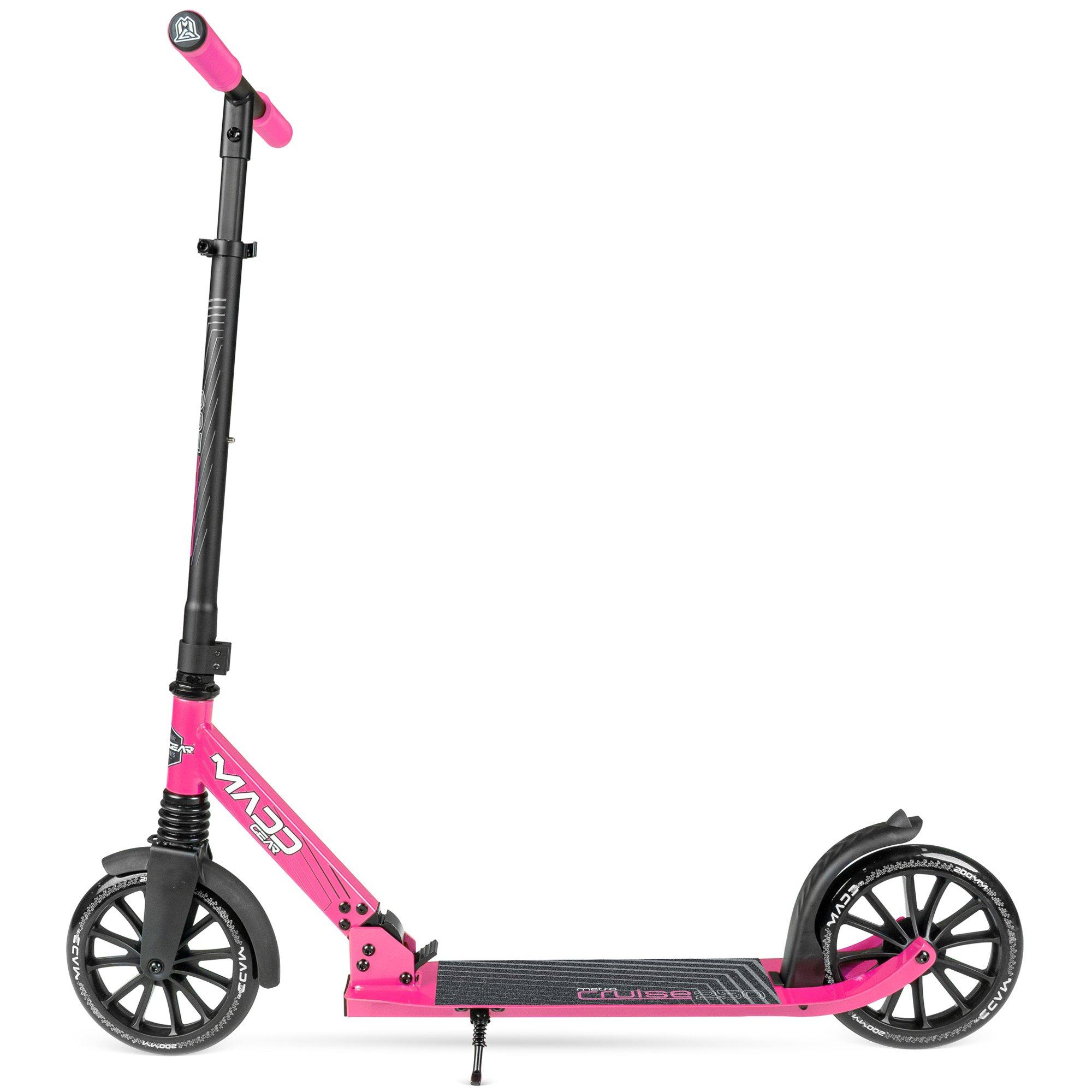 Pink/Black - Madd Gear - METRO CRUISE BIG WHEEL FOLDING COMMUTER SCOOTER - 2