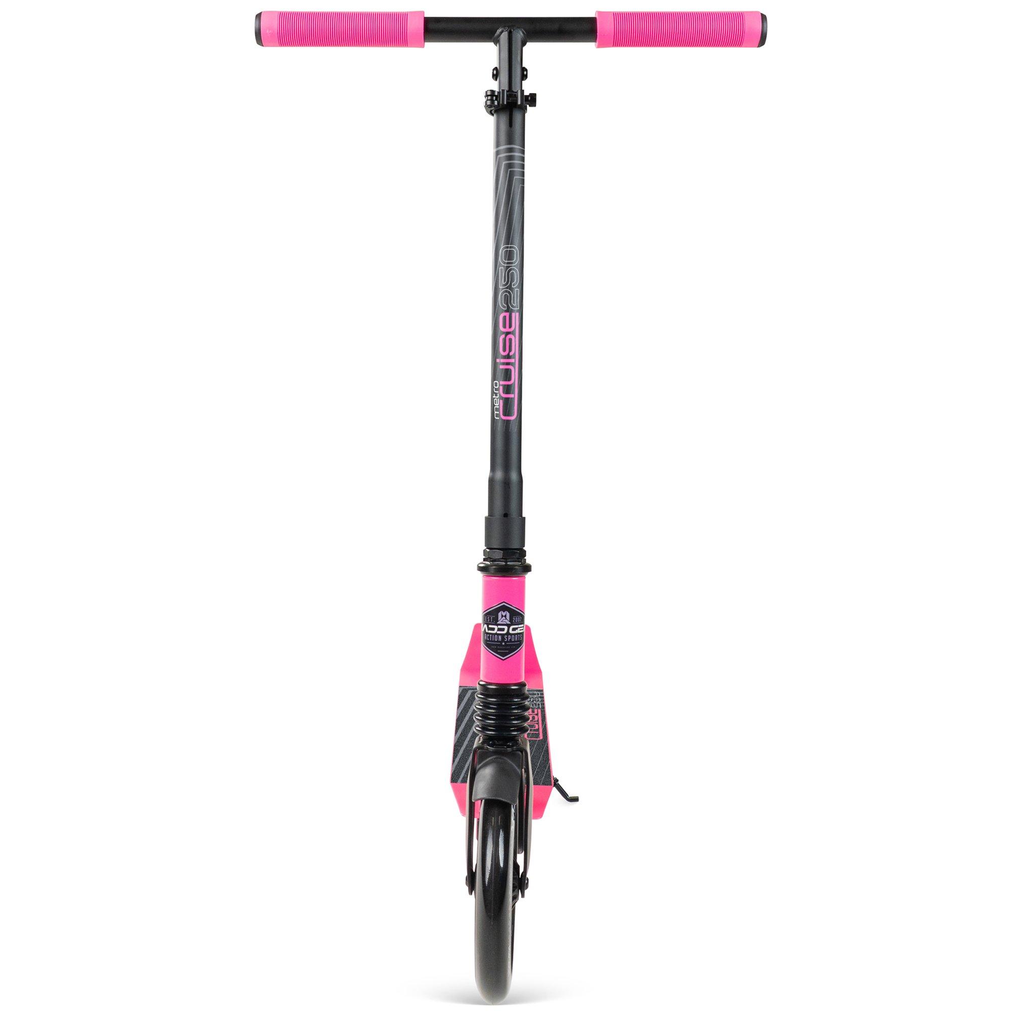 Pink/Black - Madd Gear - METRO CRUISE BIG WHEEL FOLDING COMMUTER SCOOTER - 4
