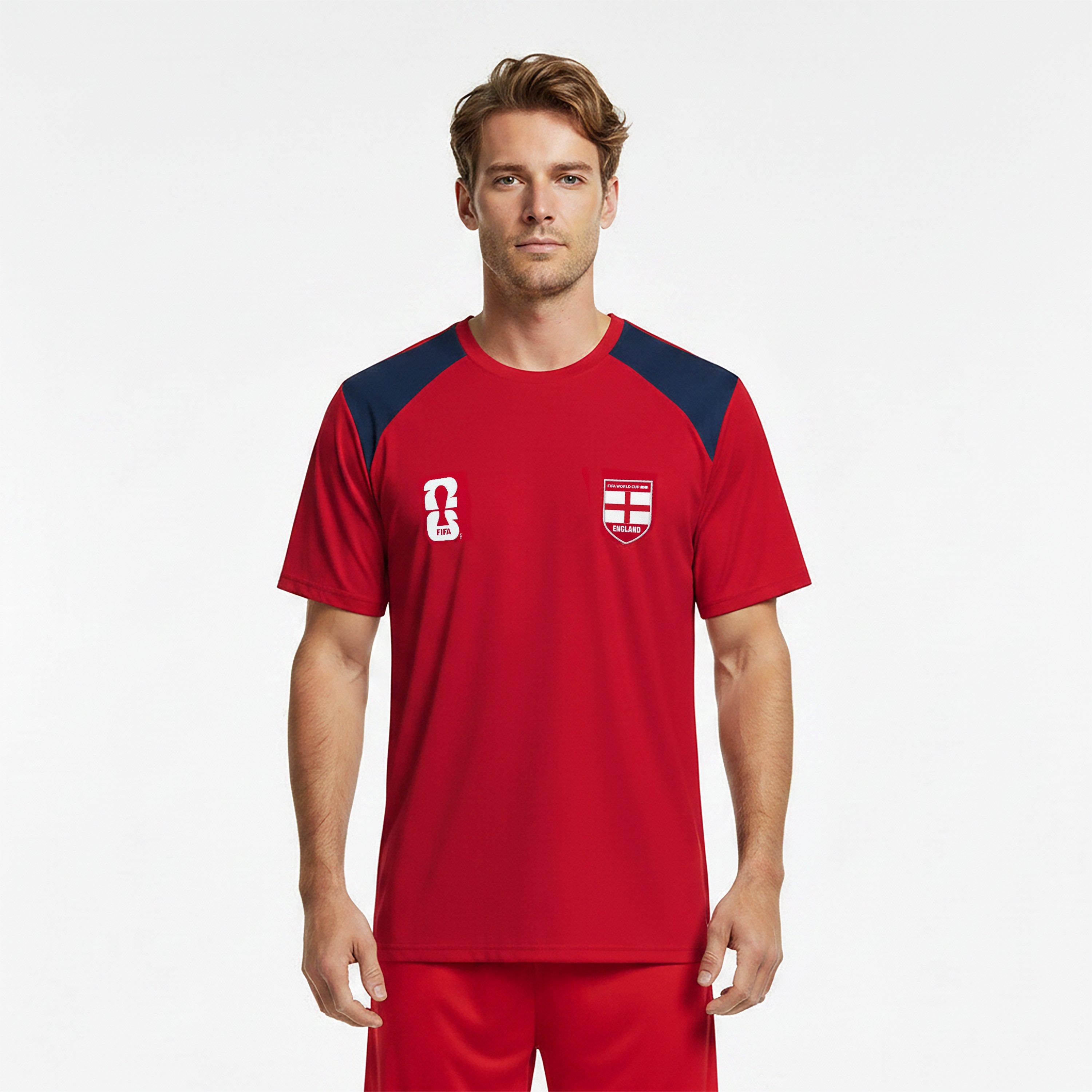 Red - FIFA - Mens England FIFA World Cup 2026™ Short Sleeve T-Shirt - 3